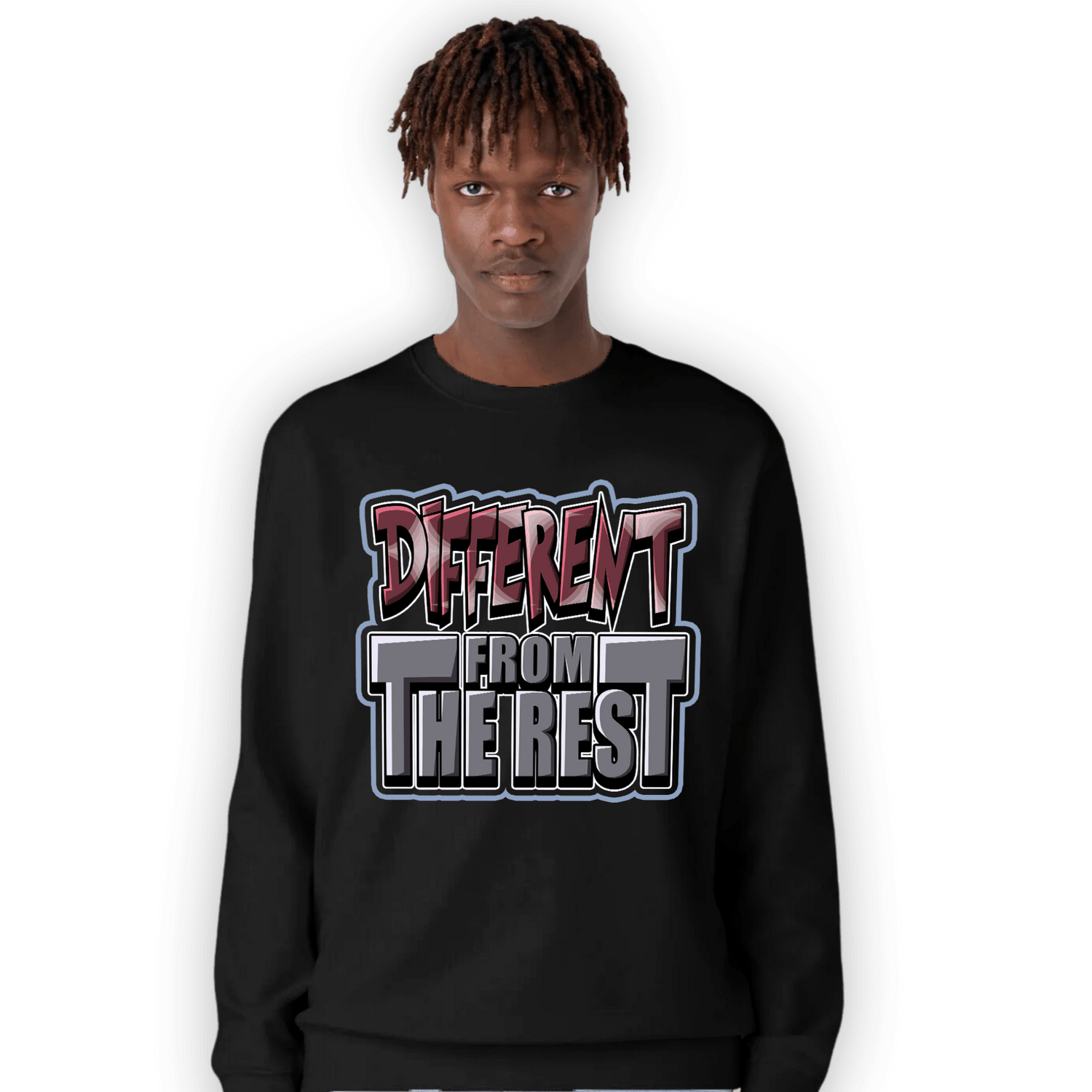 Burgundy 5s Sweatshirt Match Different From The Rest - NastyJamz