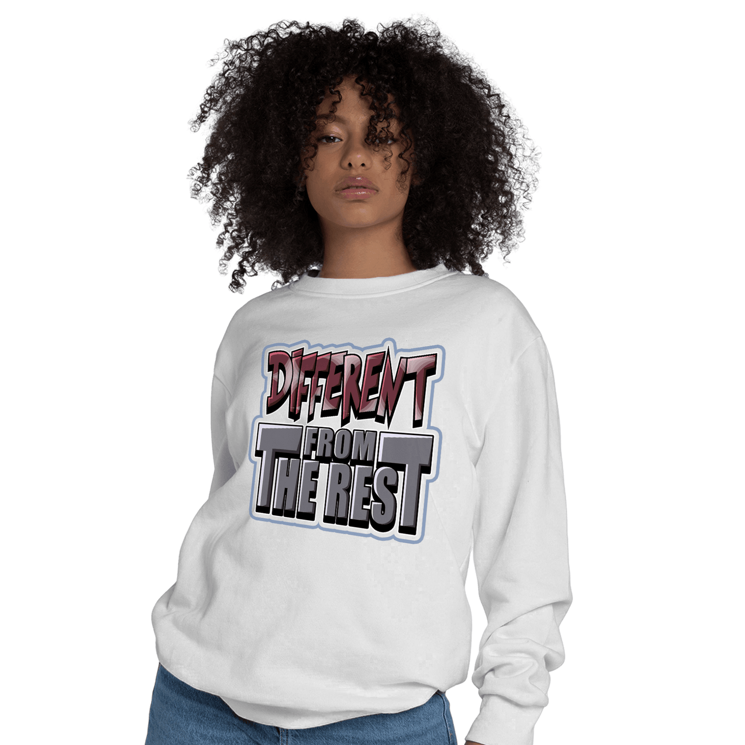 Burgundy 5s Sweatshirt Match Different From The Rest - NastyJamz