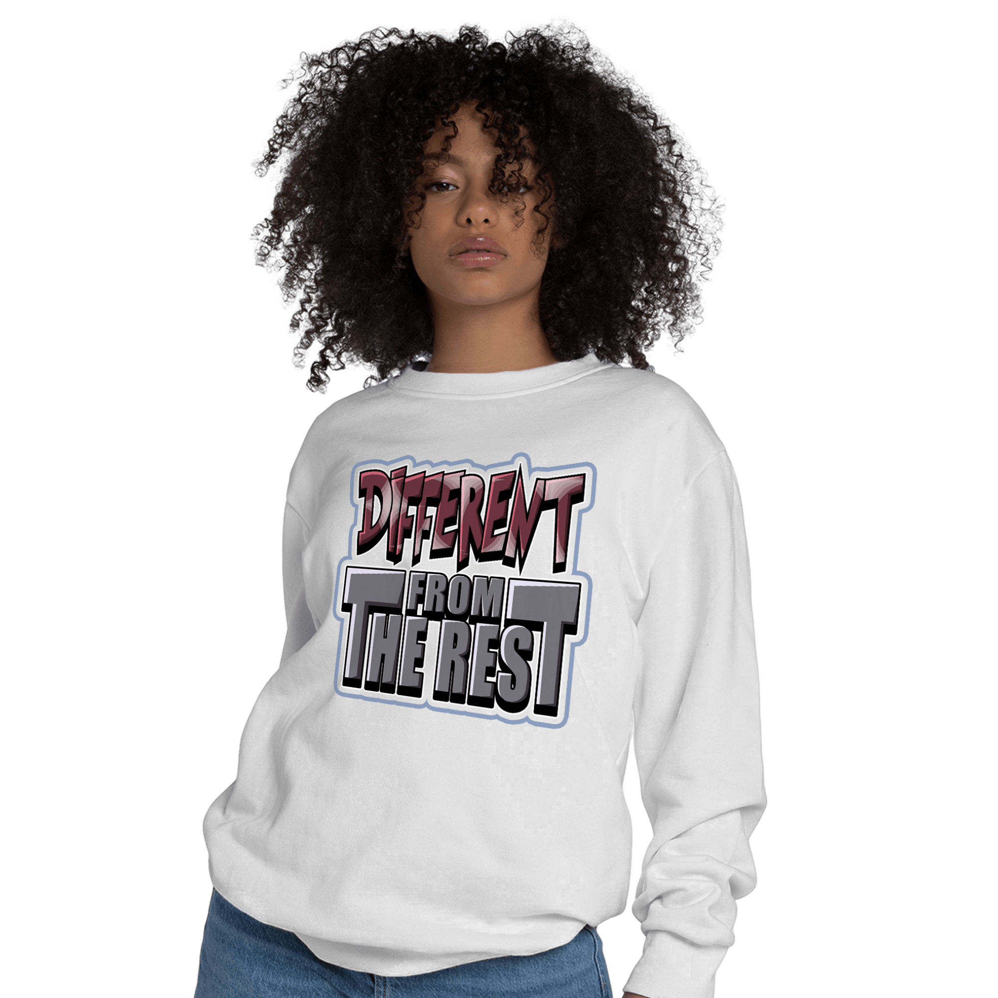 Burgundy 5s Sweatshirt Match Different From The Rest - NastyJamz
