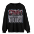 Burgundy 5s Sweatshirt Match Different From The Rest - NastyJamz