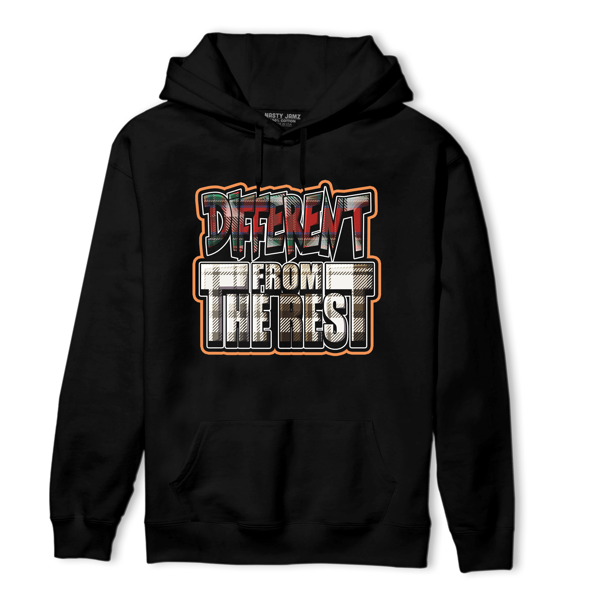 Plaid 5s Hoodie Match Different From The Rest - NastyJamz