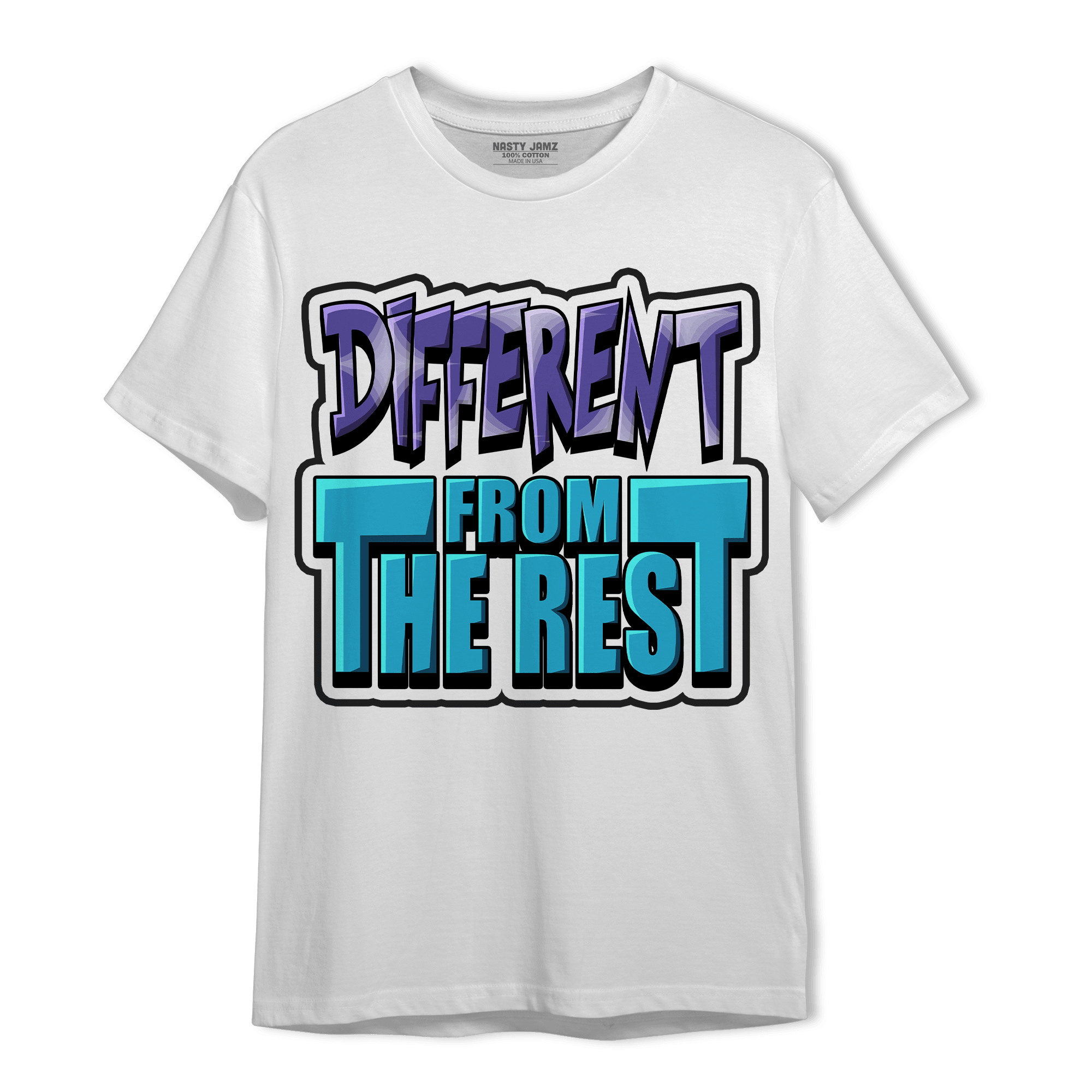 Aqua 6s T Shirt Match Different From The Rest - NastyJamz