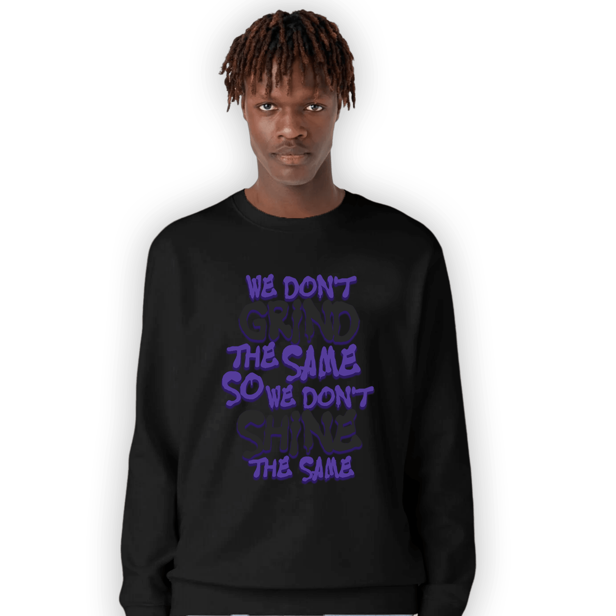 Field Purple 12s Sweatshirt Match Dont Shine The Same - NastyJamz