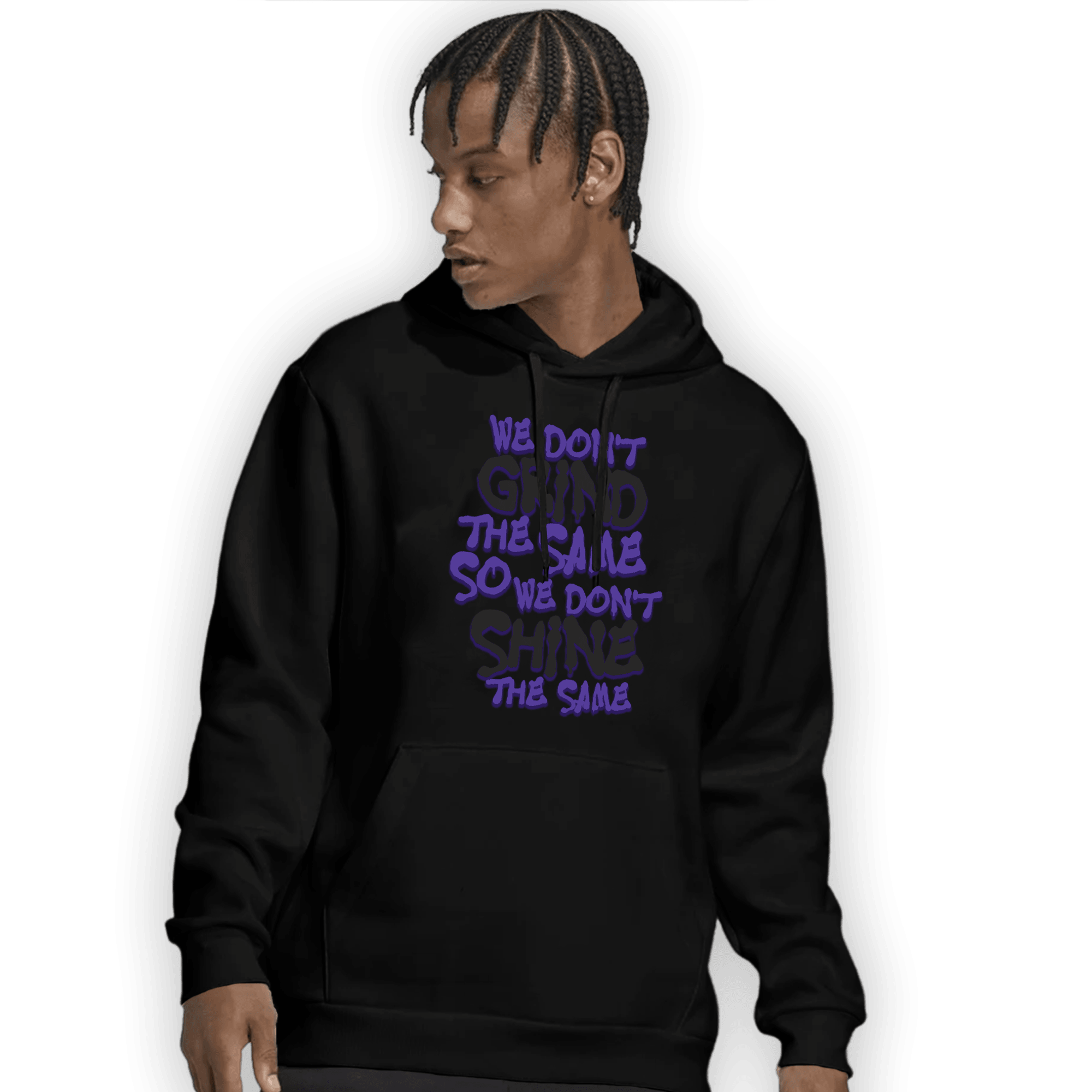 Field Purple 12s Hoodie Match Dont Shine The Same - NastyJamz