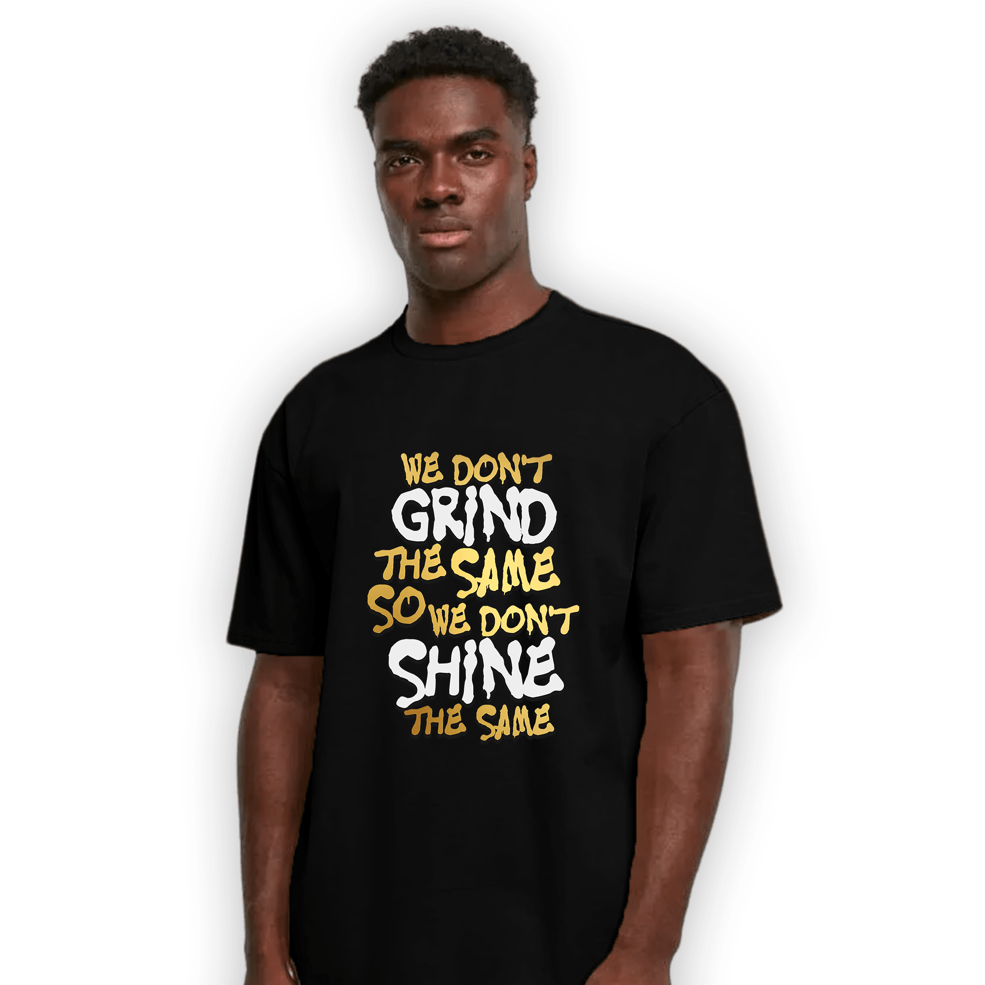 Mid SE Black Gold 1s T Shirt Match Dont Shine The Same - NastyJamz