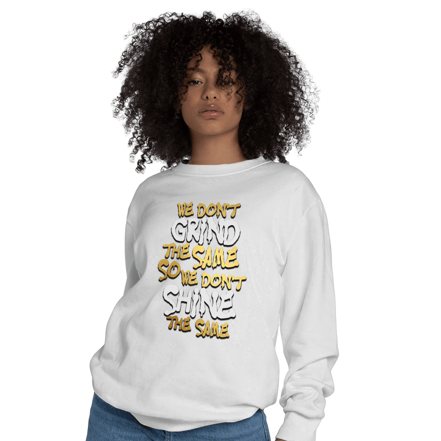 Mid SE Black Gold 1s Sweatshirt Match Dont Shine The Same - NastyJamz