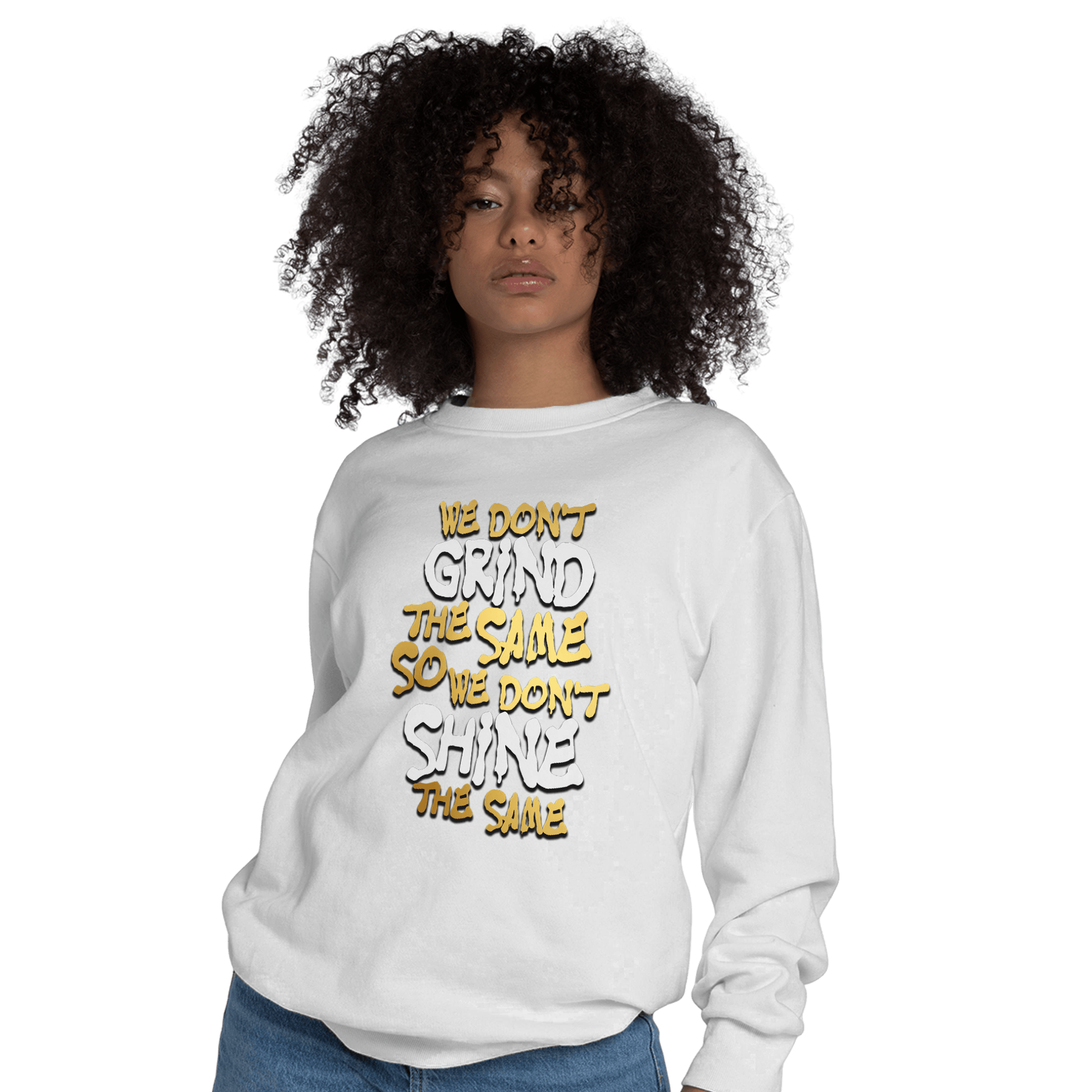 Mid SE Black Gold 1s Sweatshirt Match Dont Shine The Same - NastyJamz