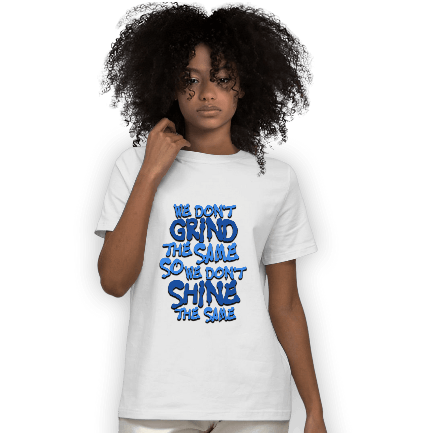 University Blue Toe 1s T Shirt Match Dont Shine The Same - NastyJamz