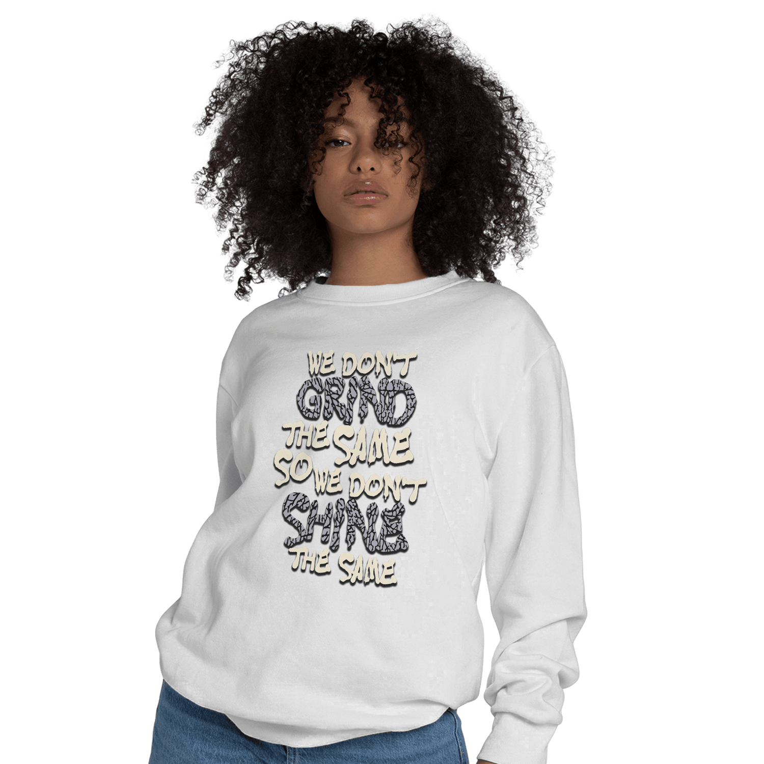 Off Noir 3s Sweatshirt Match Dont Shine The Same - NastyJamz