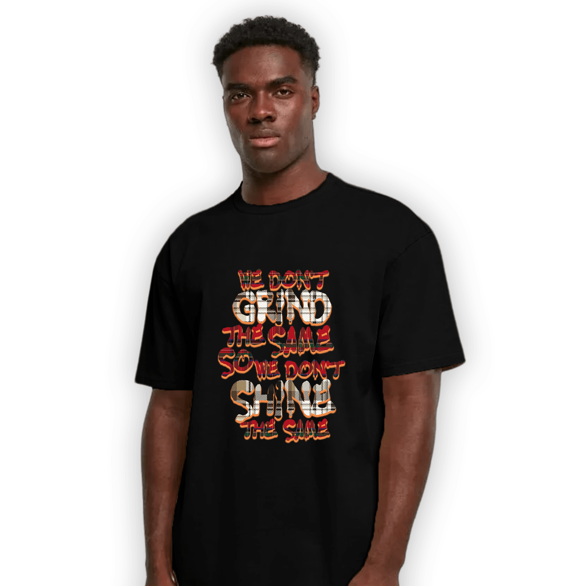 Plaid 5s T Shirt Match Dont Shine The Same - NastyJamz