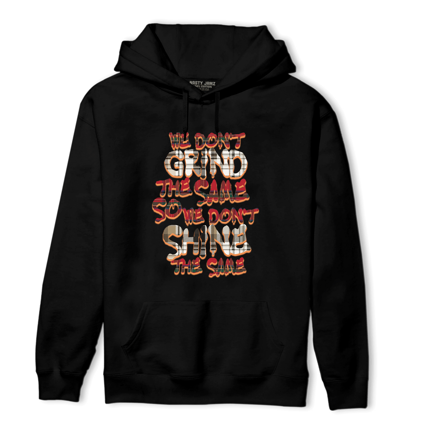 Plaid 5s Hoodie Match Dont Shine The Same - NastyJamz