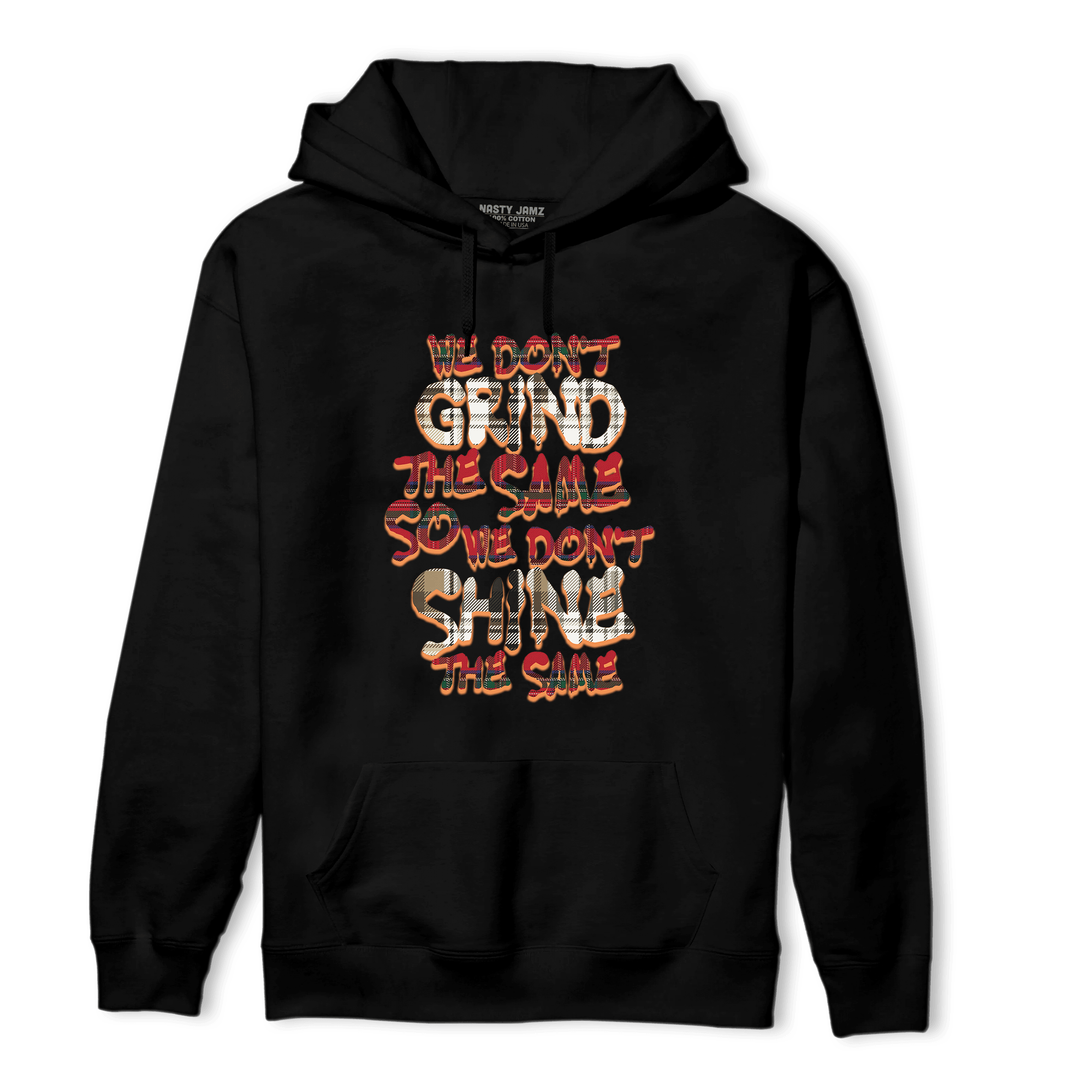 Plaid 5s Hoodie Match Dont Shine The Same - NastyJamz