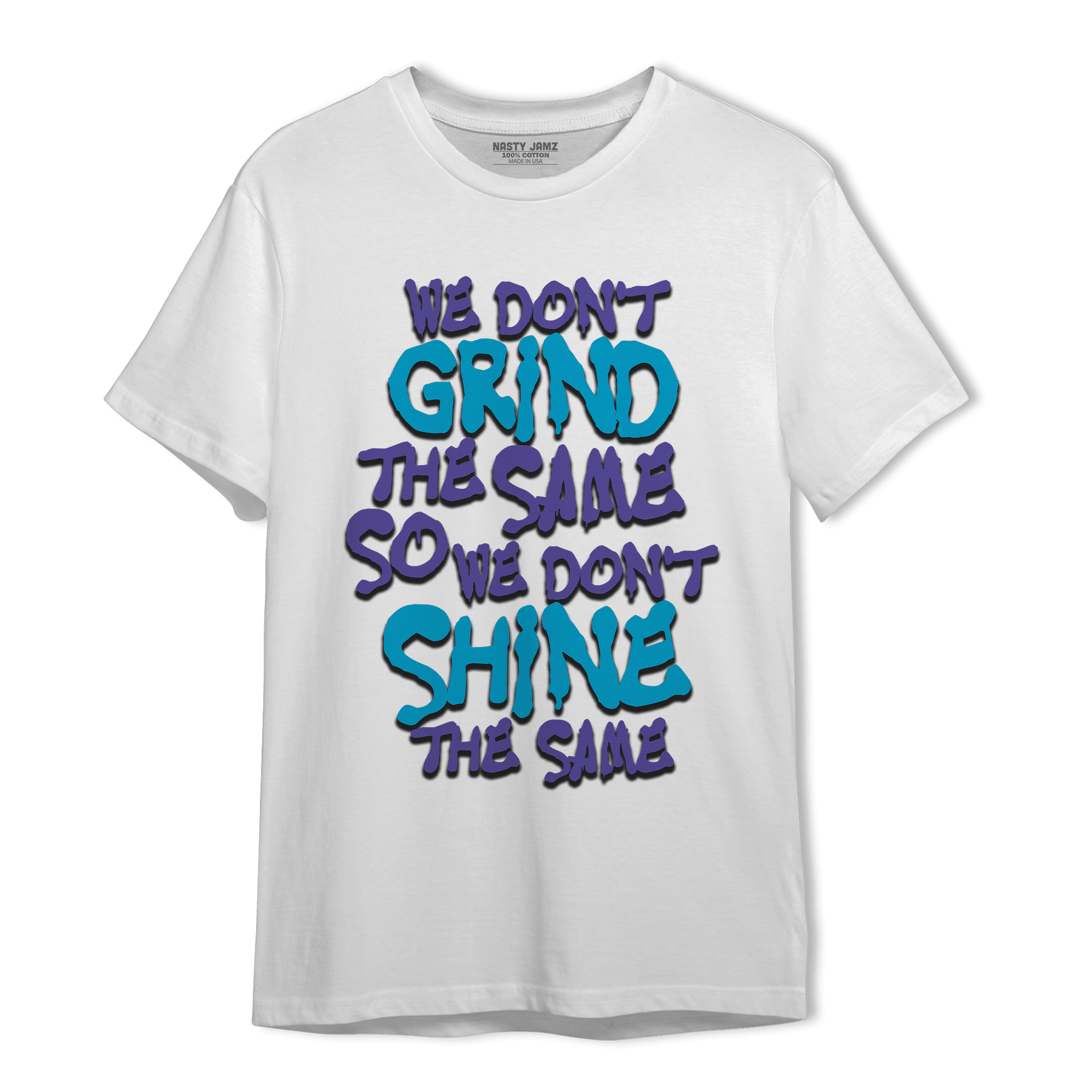 Aqua 6s T Shirt Match Dont Shine The Same - NastyJamz