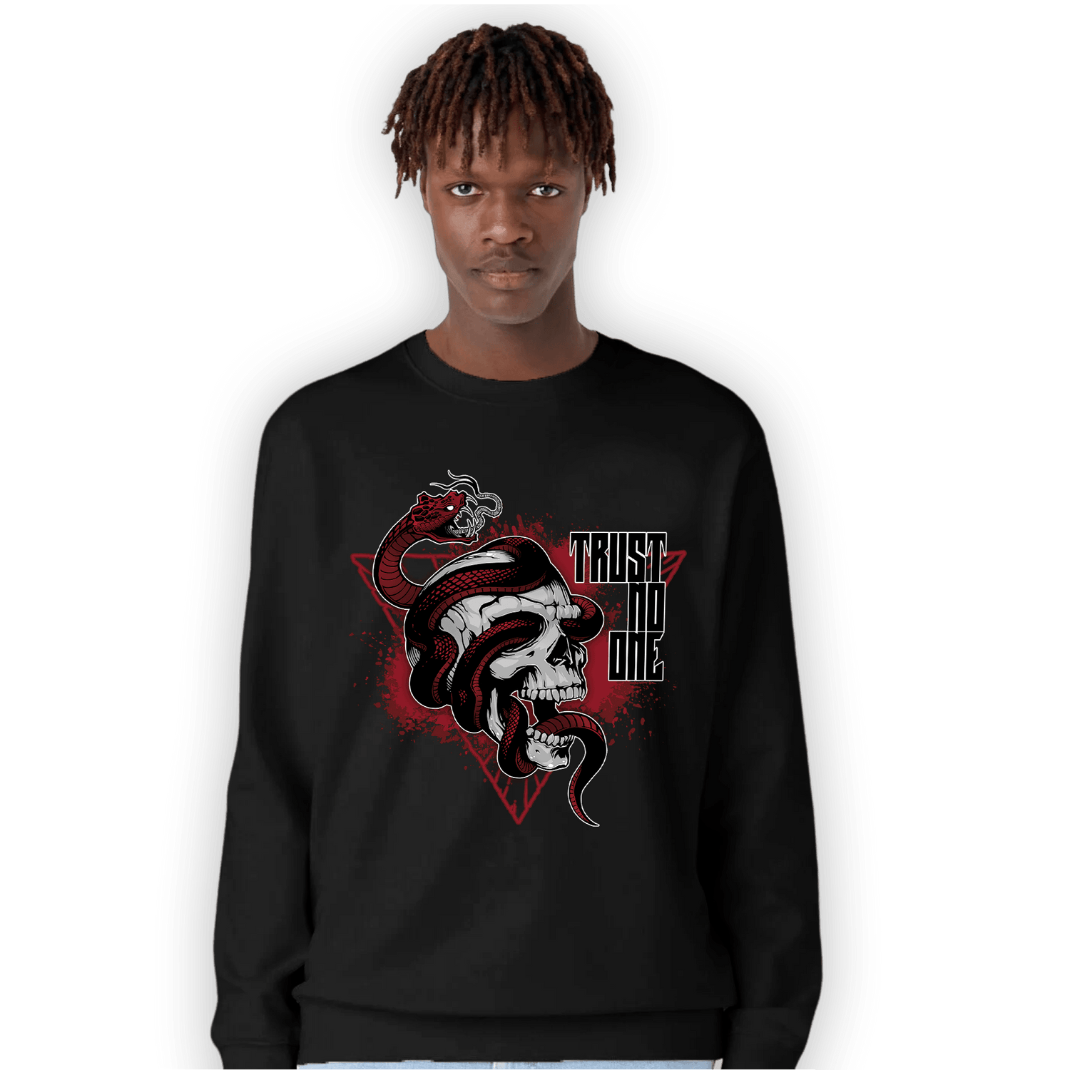 Cherry 12s Sweatshirt Match Dont Trust Any - NastyJamz