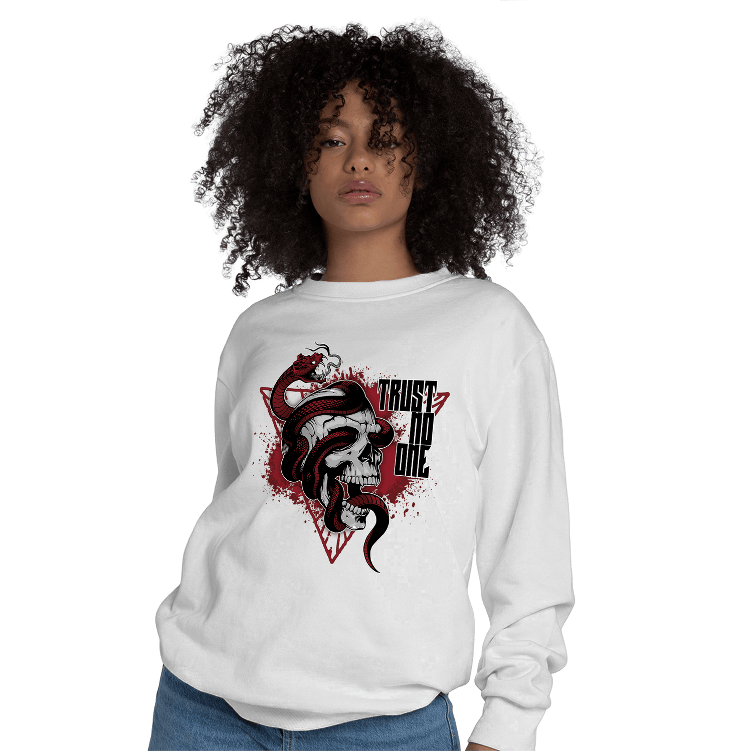 Cherry 12s Sweatshirt Match Dont Trust Any - NastyJamz