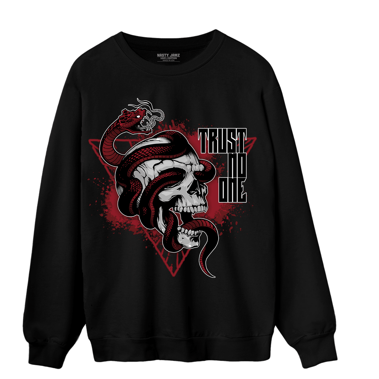 Cherry 12s Sweatshirt Match Dont Trust Any - NastyJamz