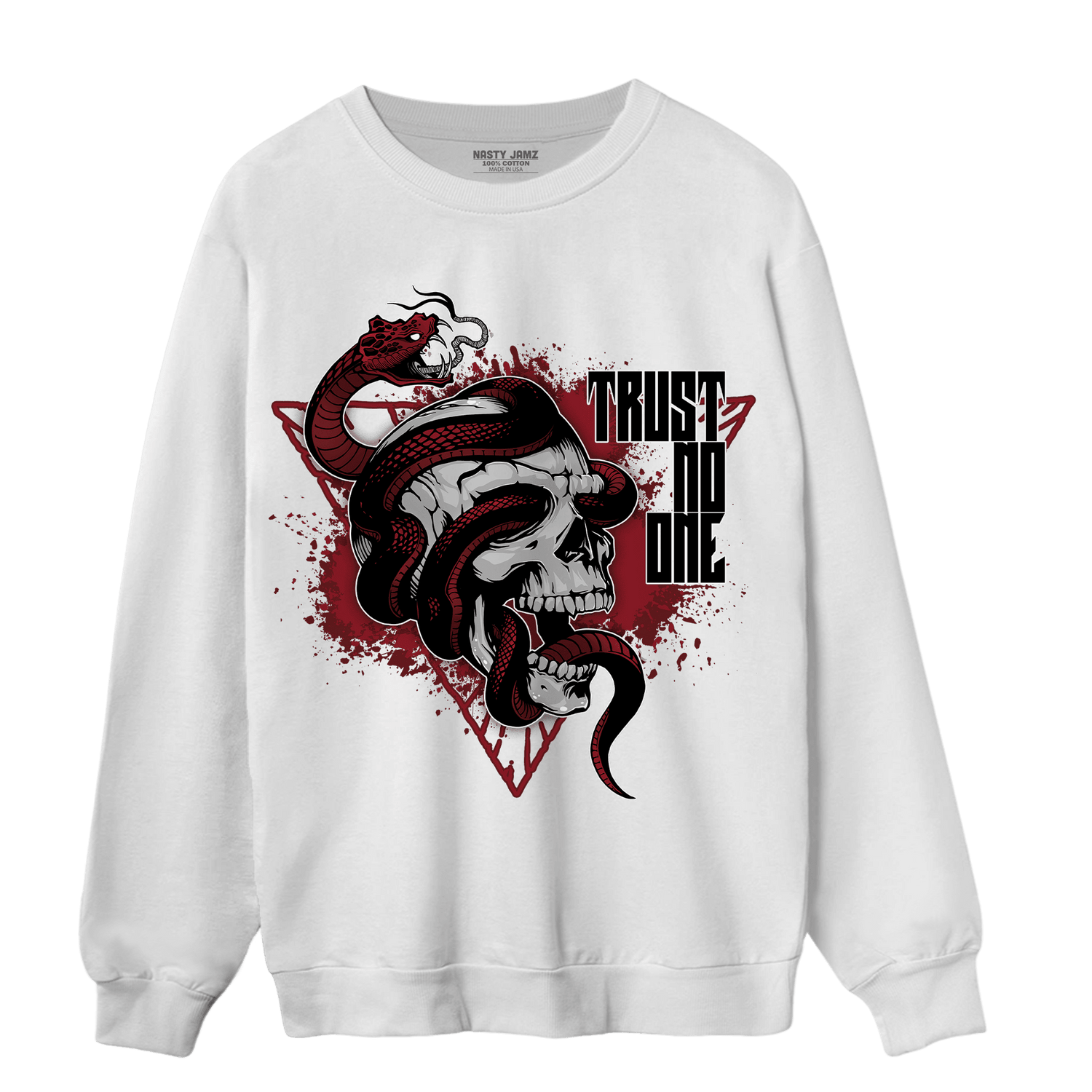 Cherry 12s Sweatshirt Match Dont Trust Any - NastyJamz