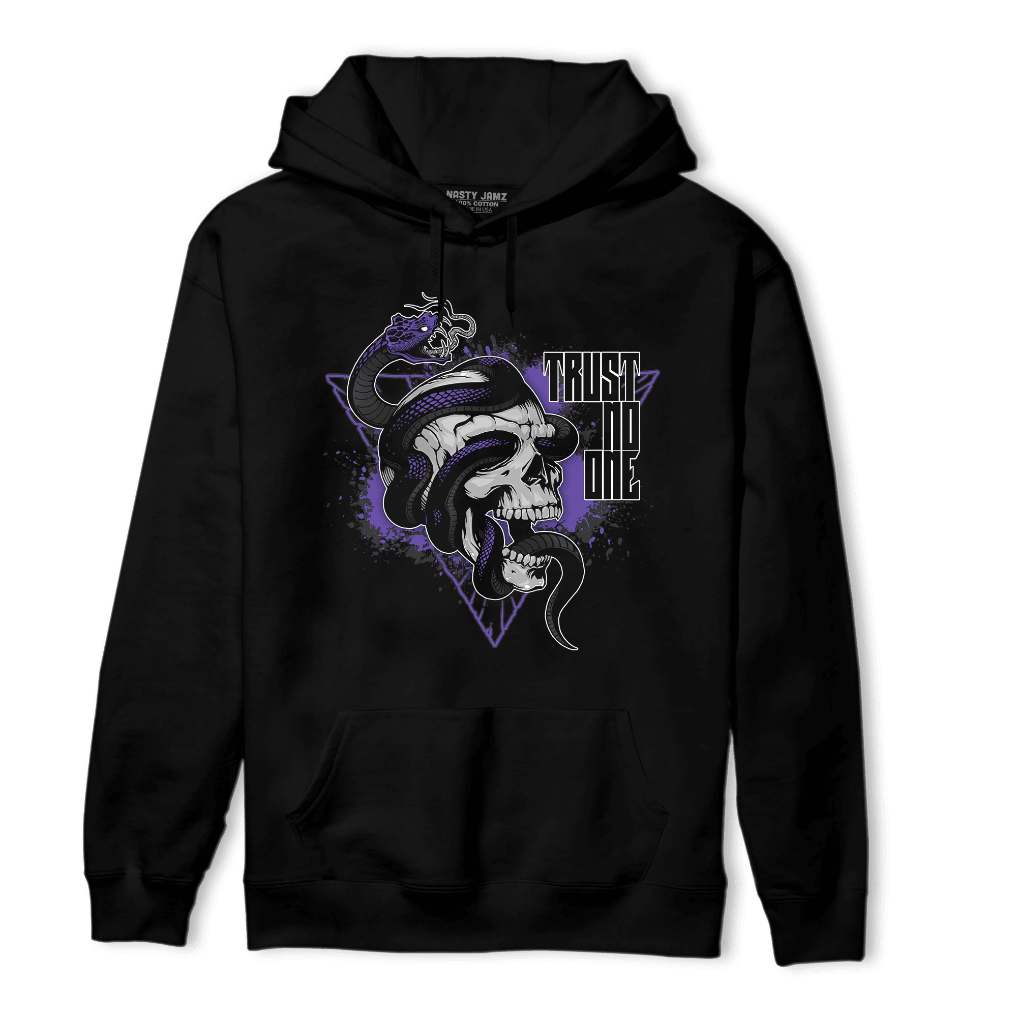 Field Purple 12s Hoodie Match Dont Trust Any - NastyJamz