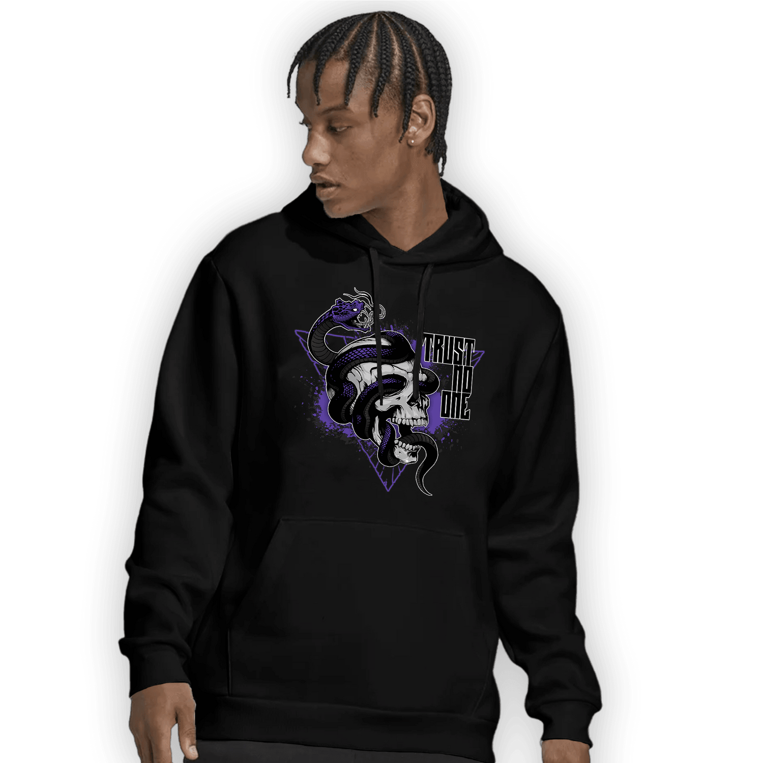 Field Purple 12s Hoodie Match Dont Trust Any - NastyJamz