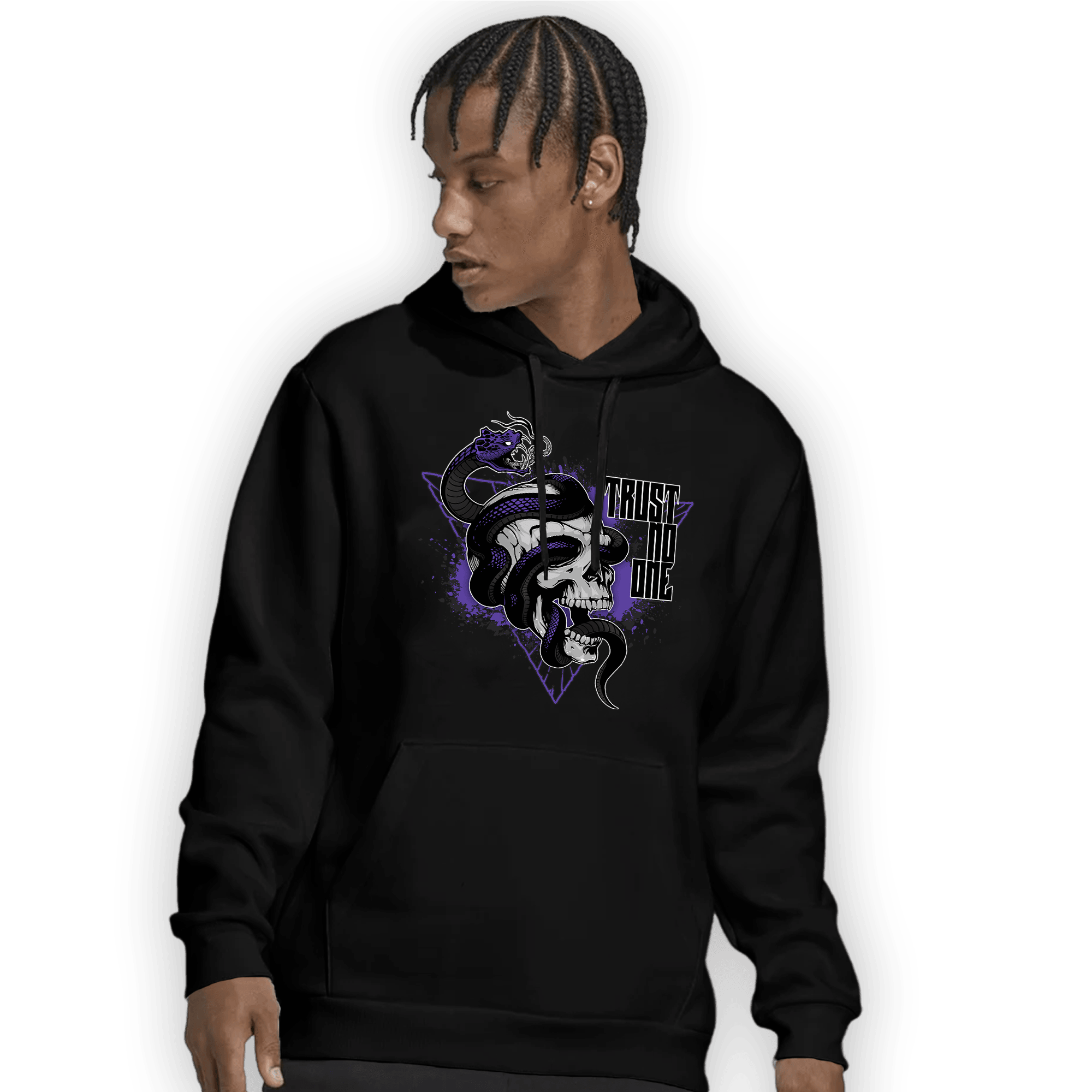 Field Purple 12s Hoodie Match Dont Trust Any - NastyJamz