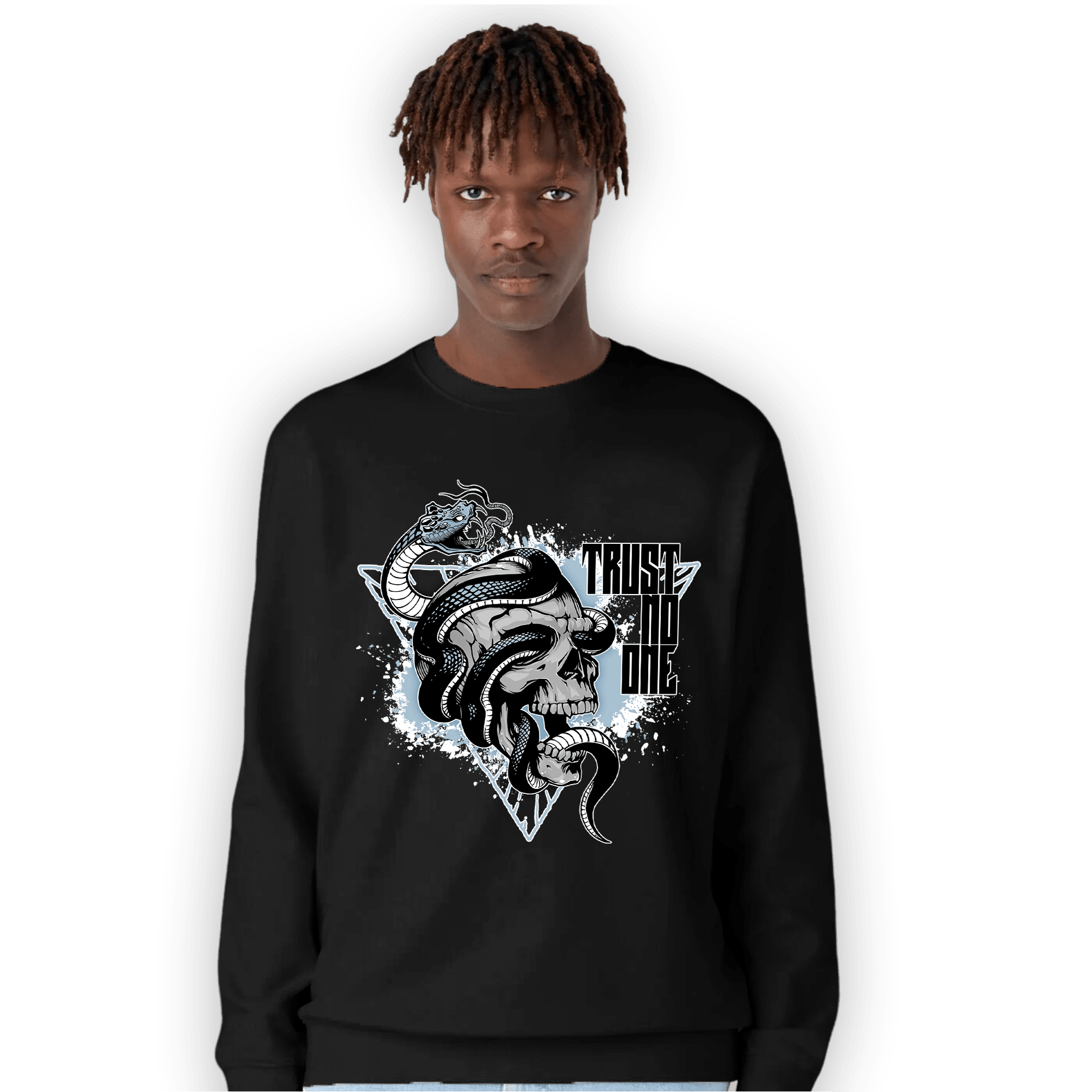 Blue Grey 13s Sweatshirt Match Dont Trust Any - NastyJamz