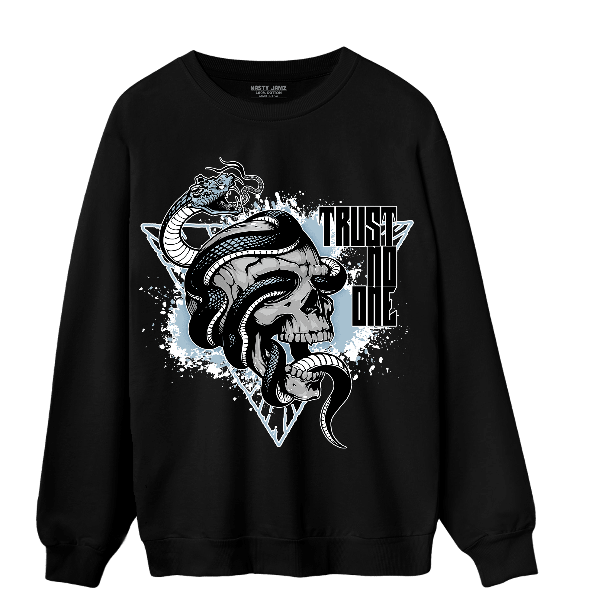 Blue Grey 13s Sweatshirt Match Dont Trust Any - NastyJamz