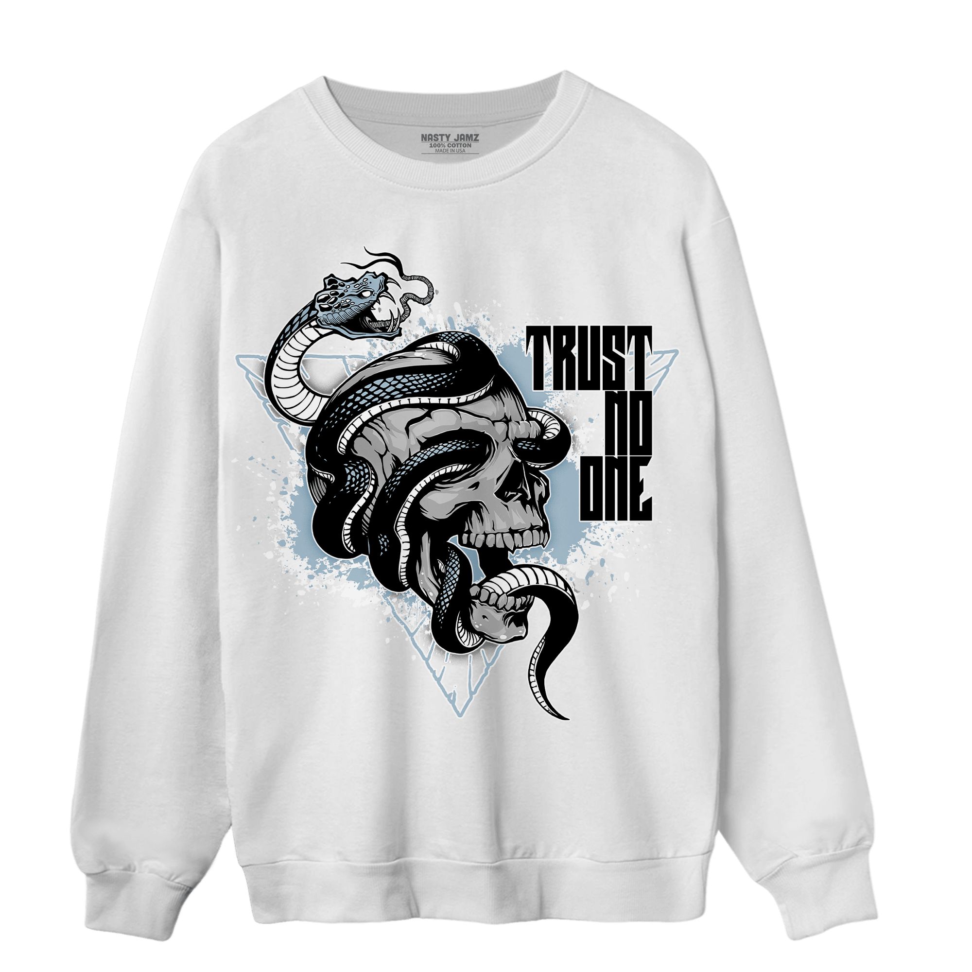 Blue Grey 13s Sweatshirt Match Dont Trust Any - NastyJamz