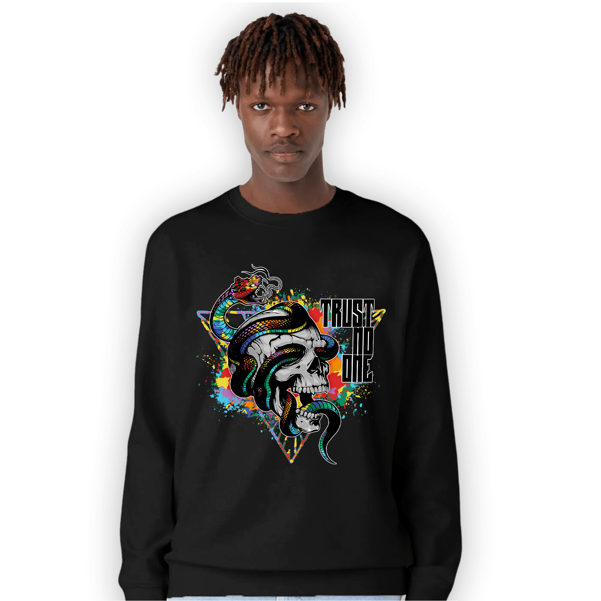Mid GS Six Championships 1s Sweatshirt Match Dont Trust Any - NastyJamz