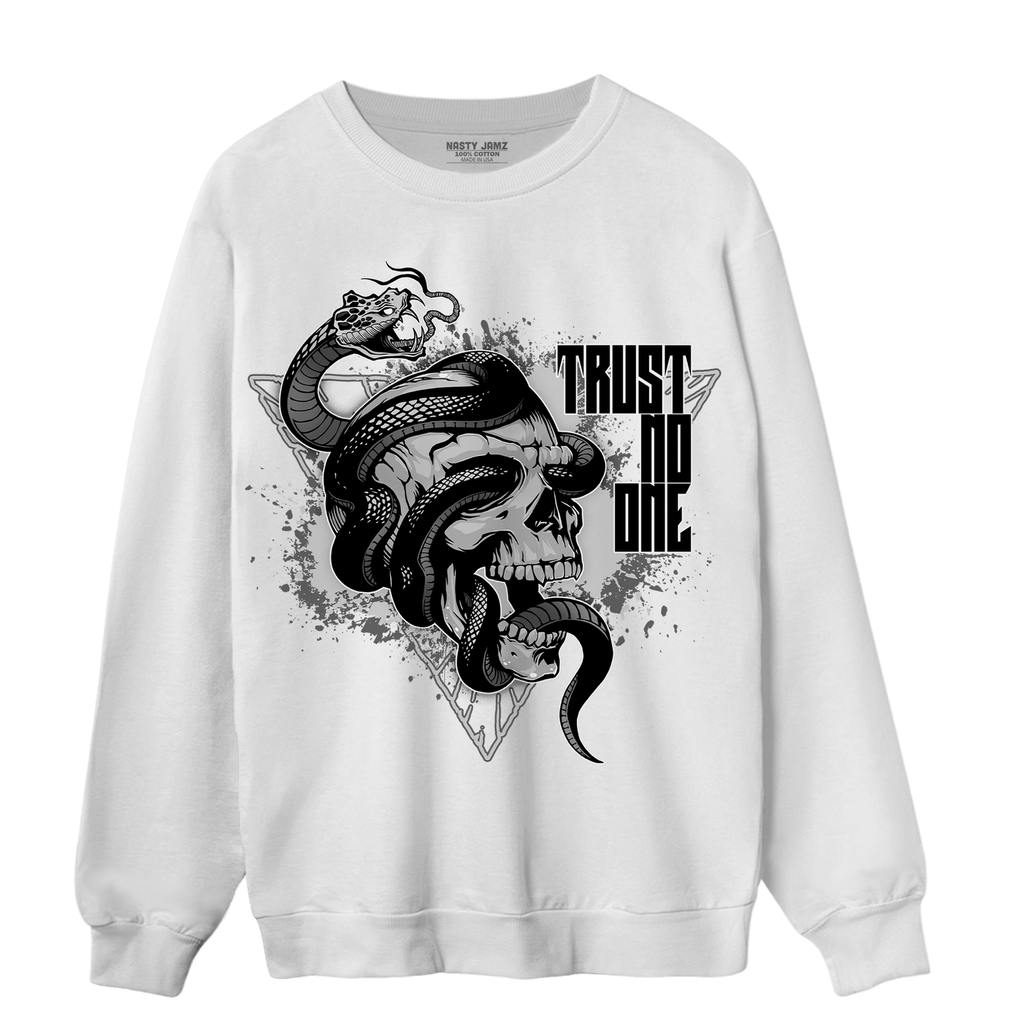 Retro High OG Black White 1s Sweatshirt Match Dont Trust Any - NastyJamz