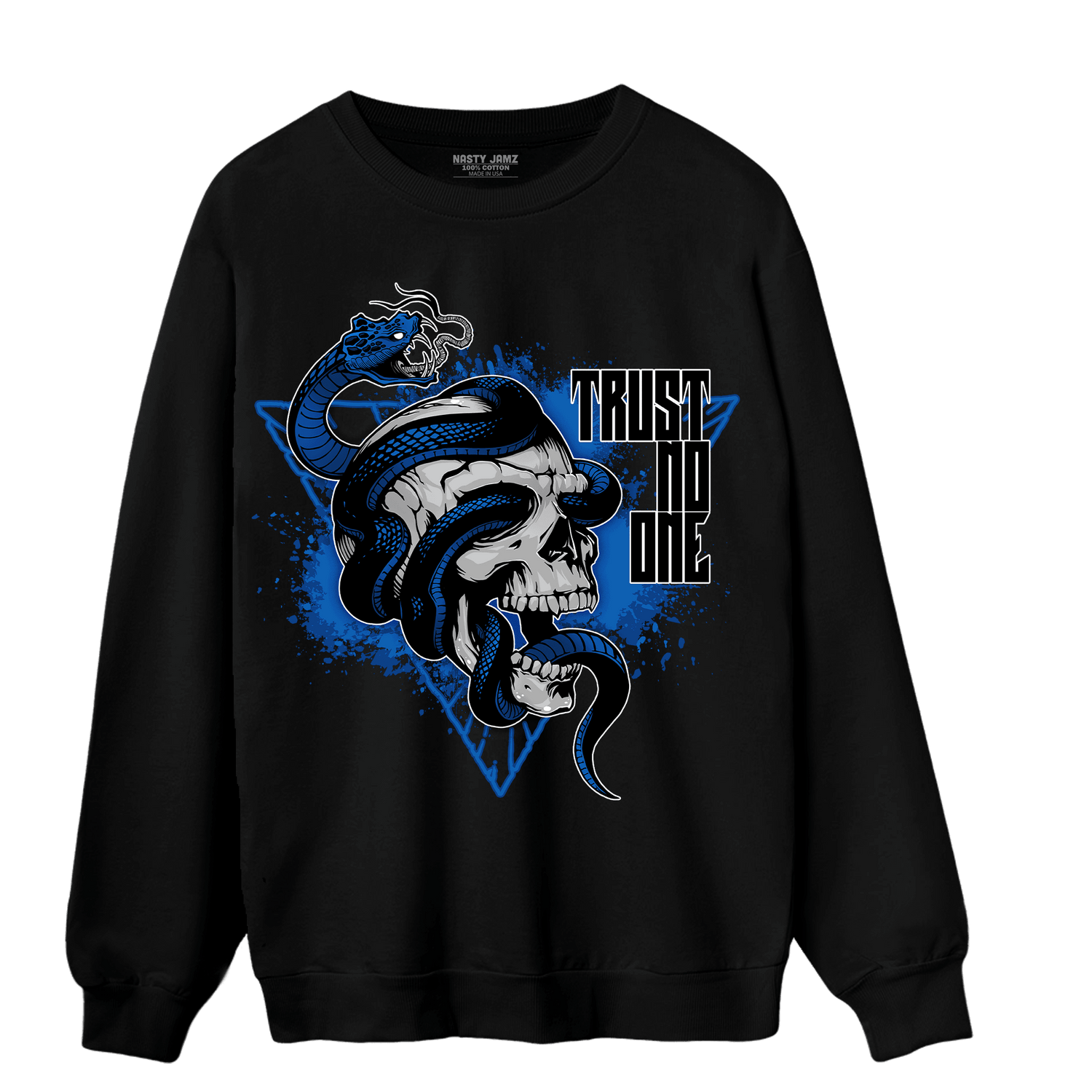 Royal Reimagined 1s Sweatshirt Match Dont Trust Any - NastyJamz