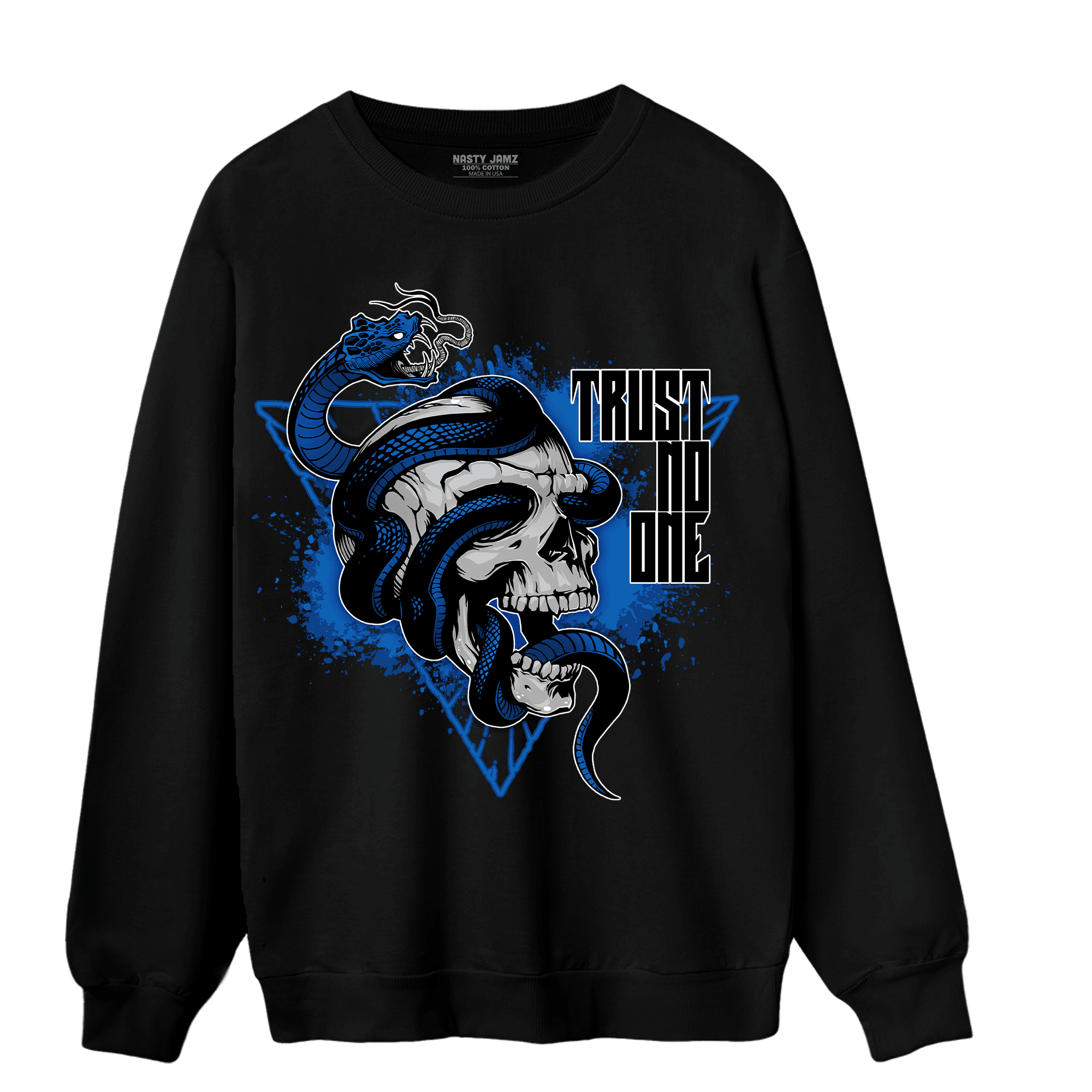 Royal Reimagined 1s Sweatshirt Match Dont Trust Any - NastyJamz