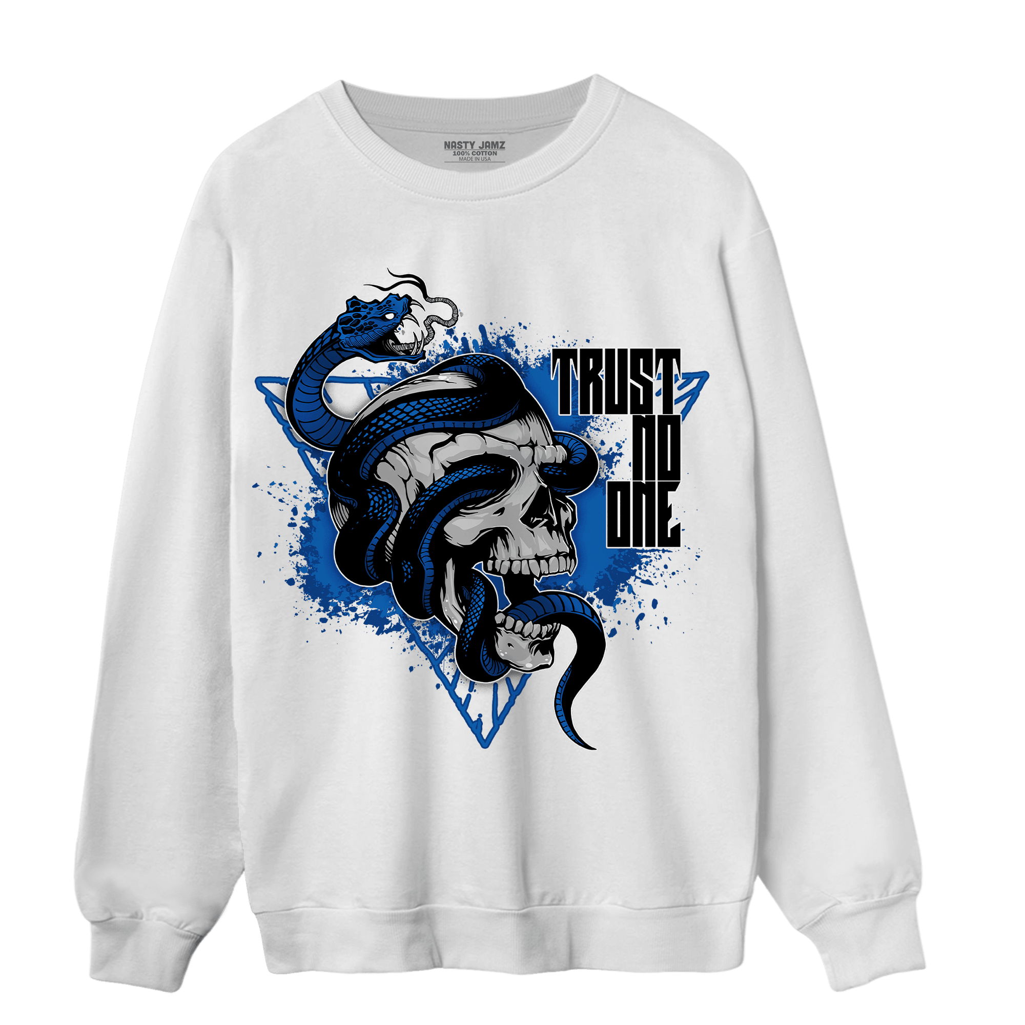 Royal Reimagined 1s Sweatshirt Match Dont Trust Any - NastyJamz