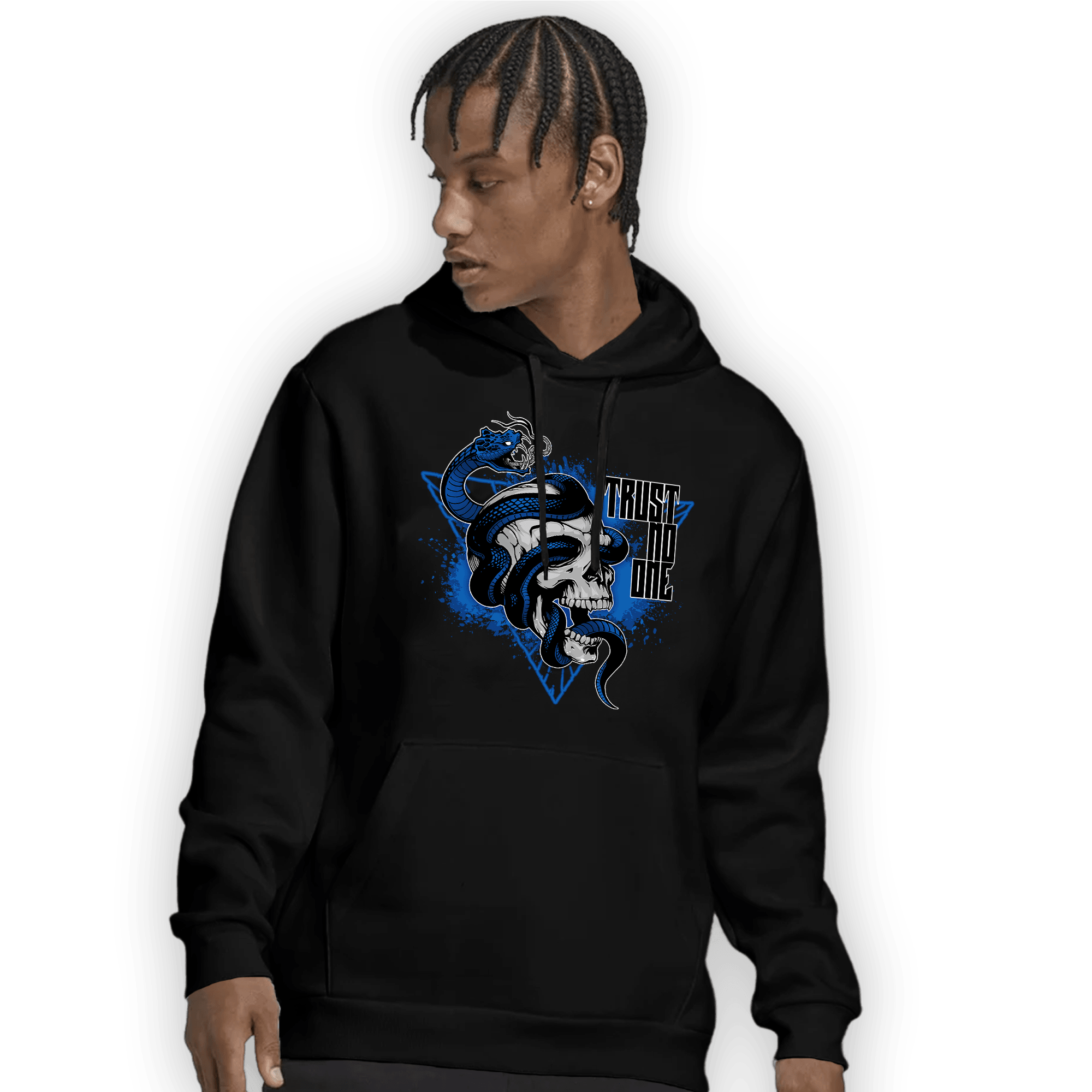 Royal Reimagined 1s Hoodie Match Dont Trust Any - NastyJamz