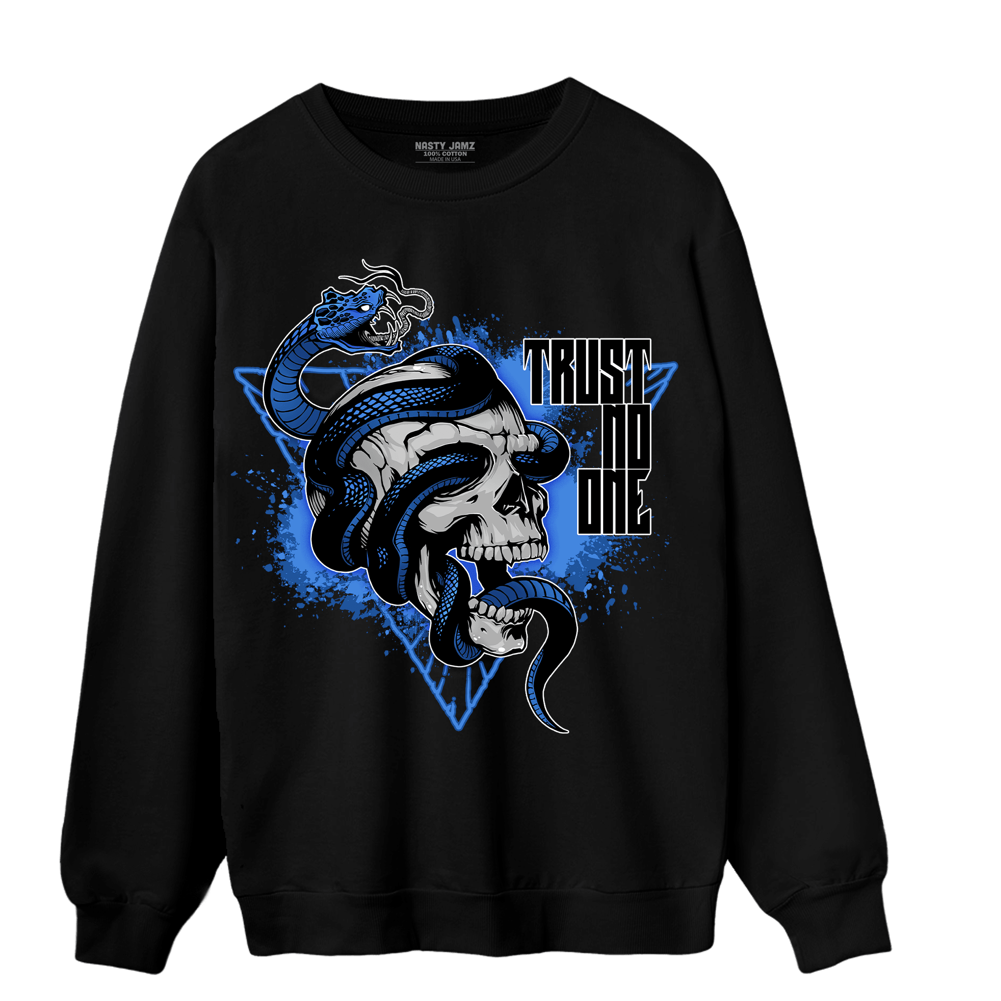 University Blue Toe 1s Sweatshirt Match Dont Trust Any - NastyJamz