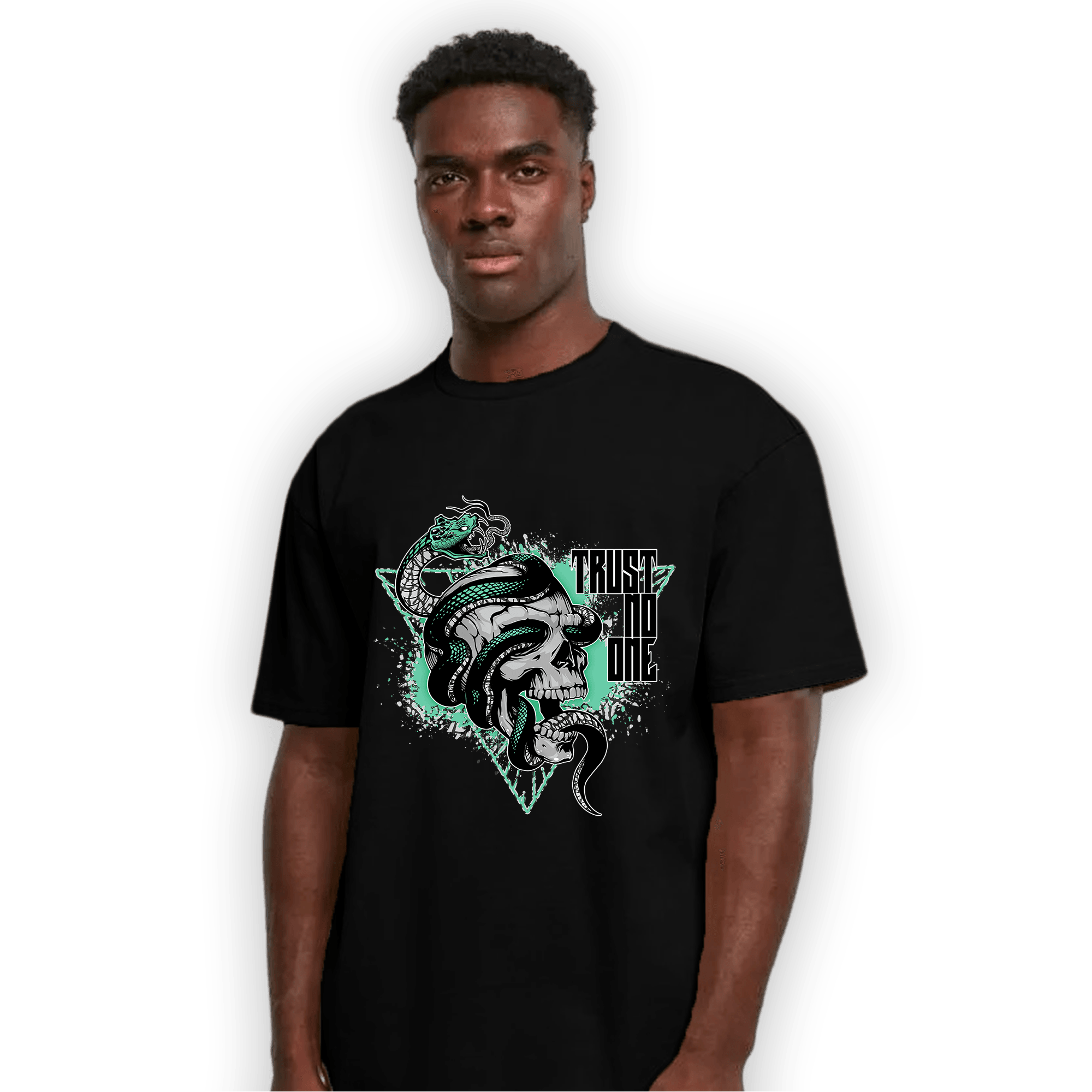 Green Glow 3s T Shirt Match Dont Trust Any - NastyJamz