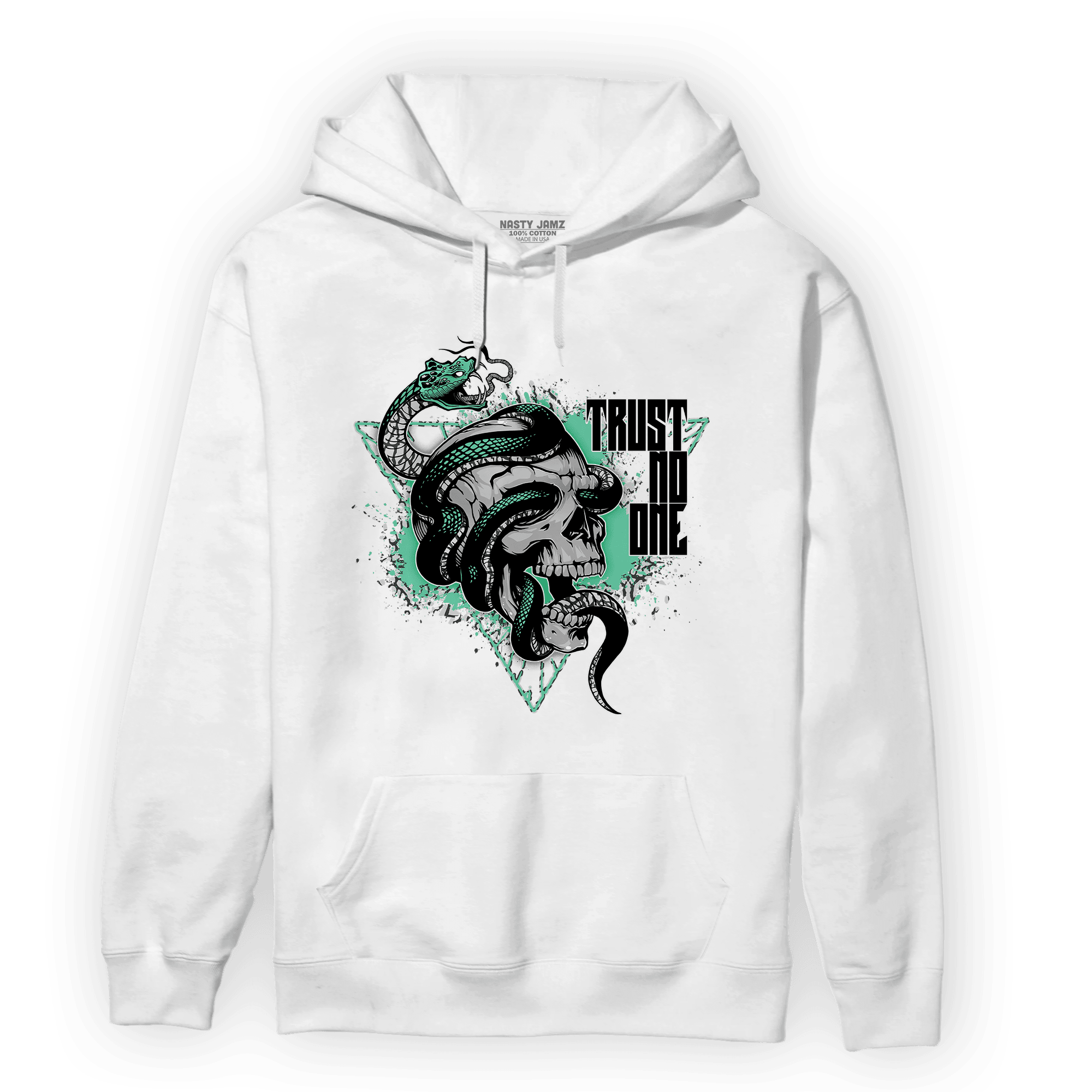 Green Glow 3s Hoodie Match Dont Trust Any - NastyJamz
