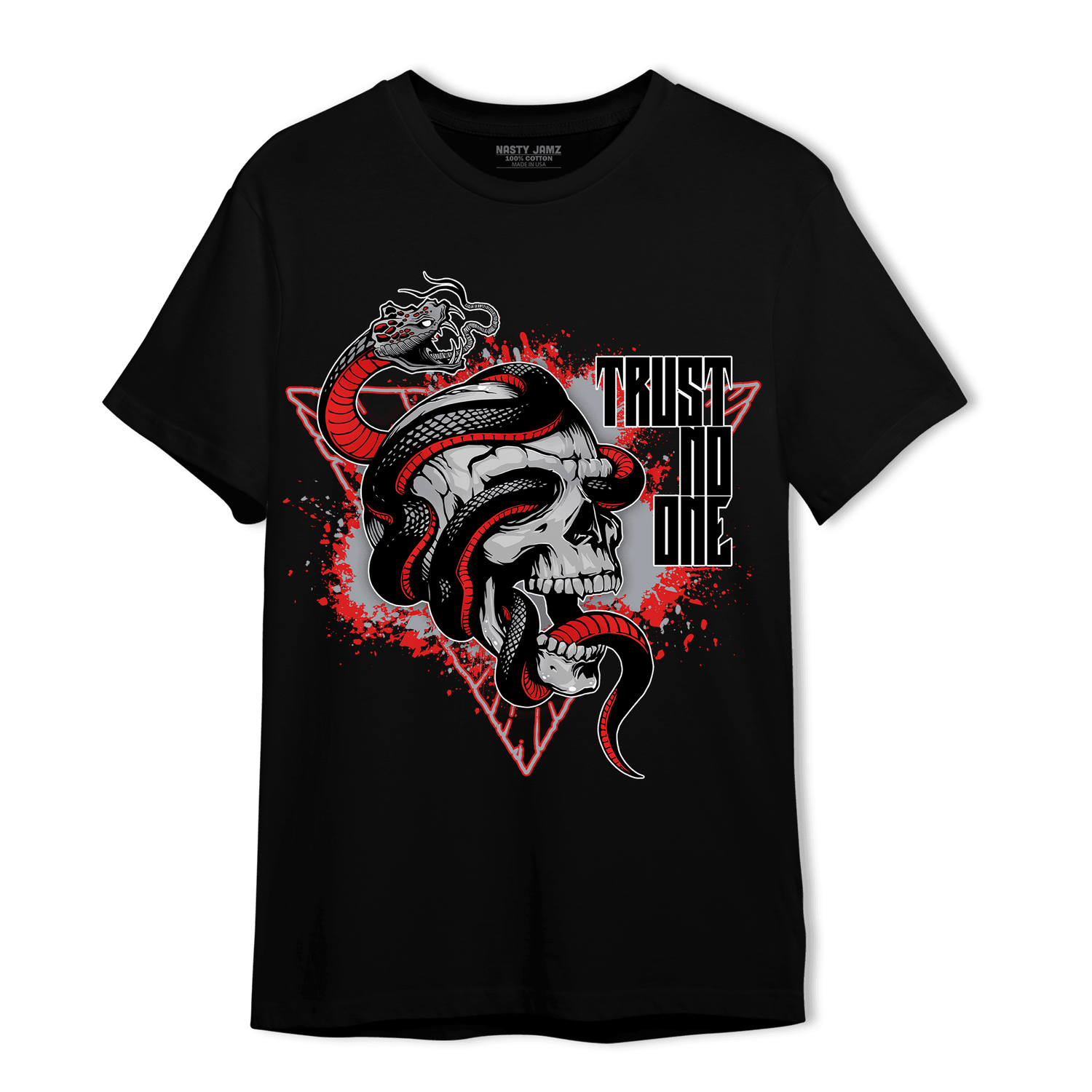 Bred Reimagined 4s T Shirt Match Dont Trust Any - NastyJamz