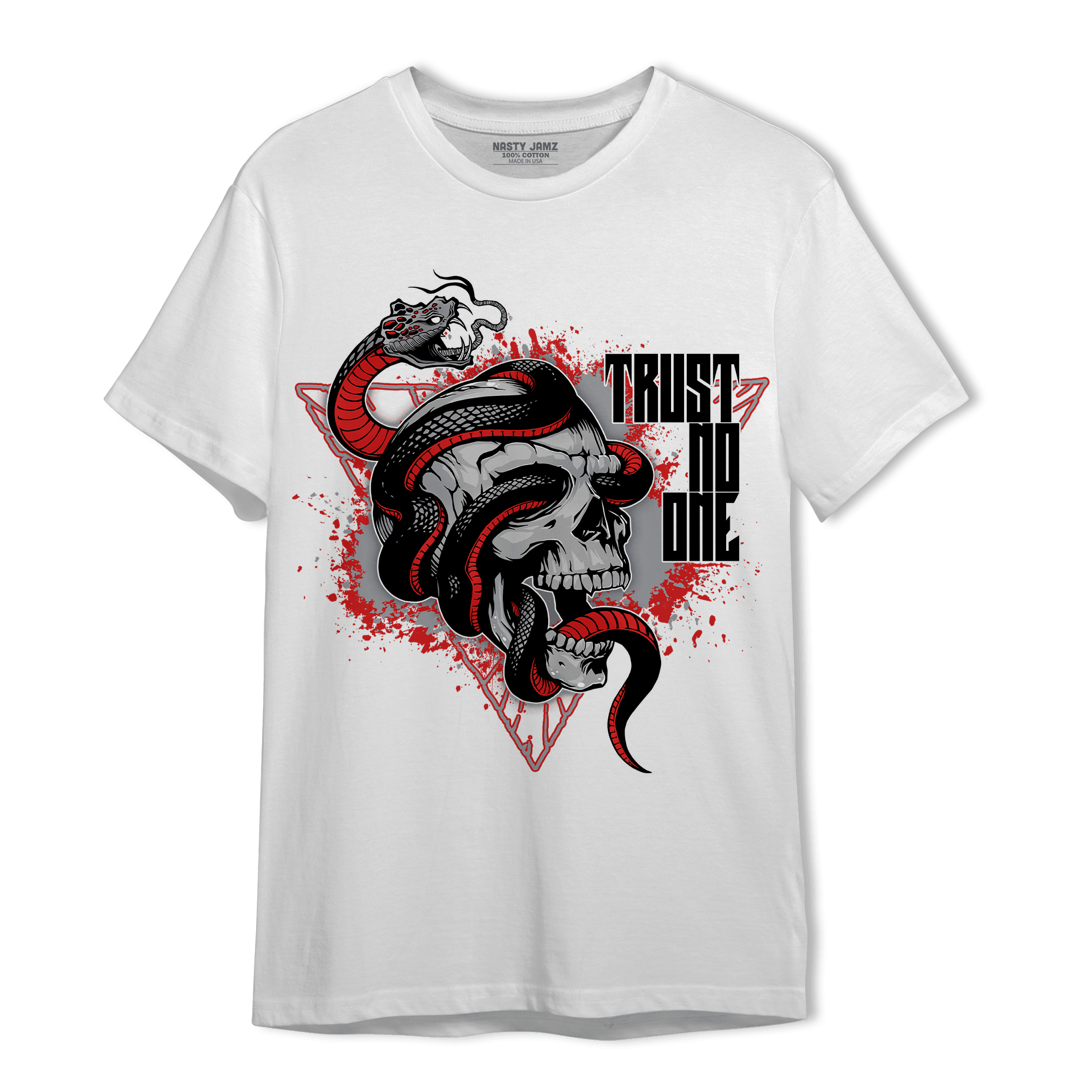 Bred Reimagined 4s T Shirt Match Dont Trust Any - NastyJamz