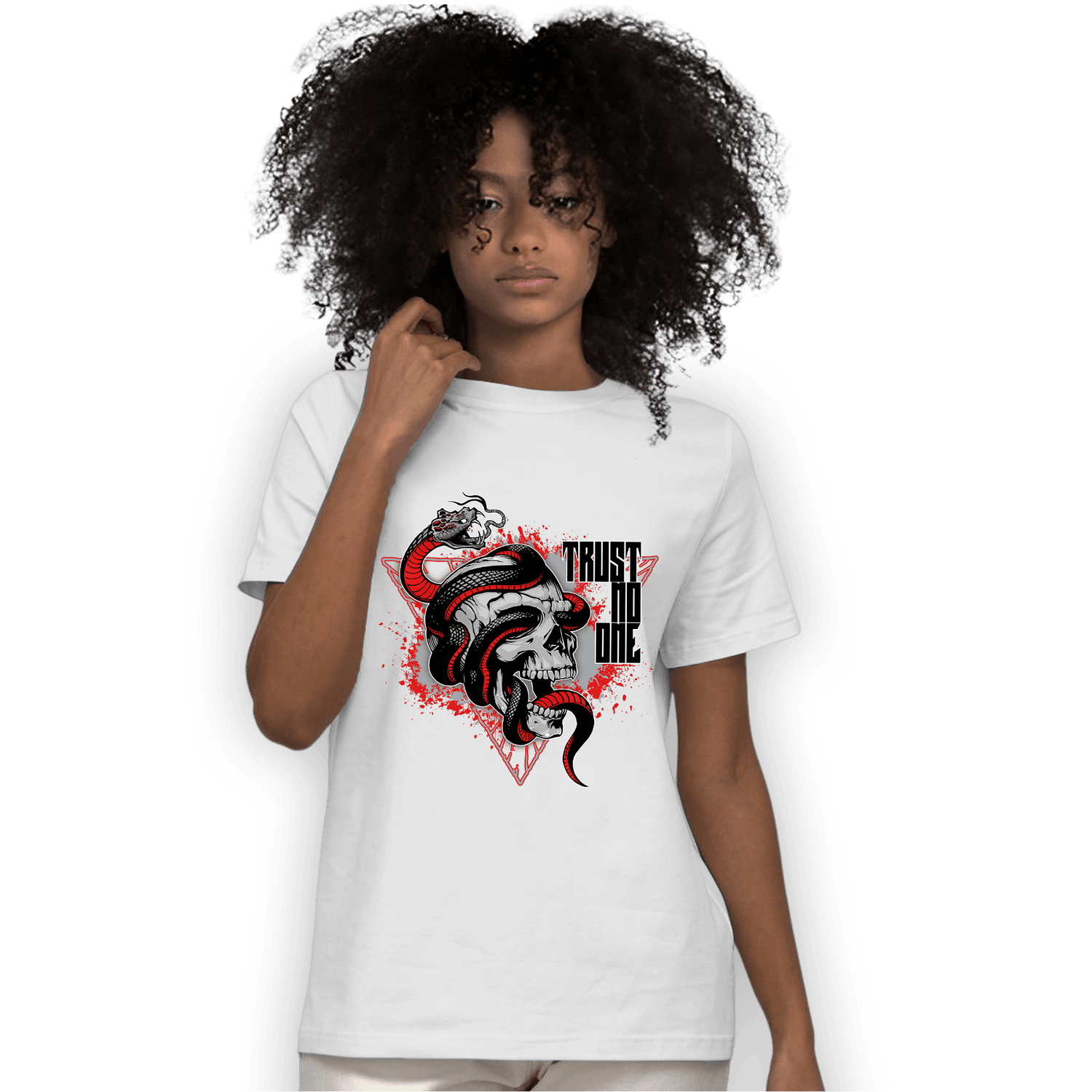 Bred Reimagined 4s T Shirt Match Dont Trust Any - NastyJamz