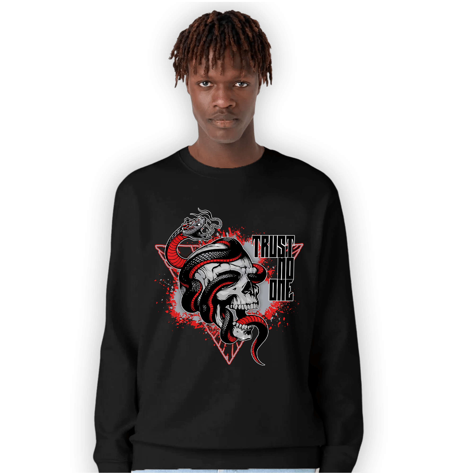 Bred Reimagined 4s Sweatshirt Match Dont Trust Any - NastyJamz
