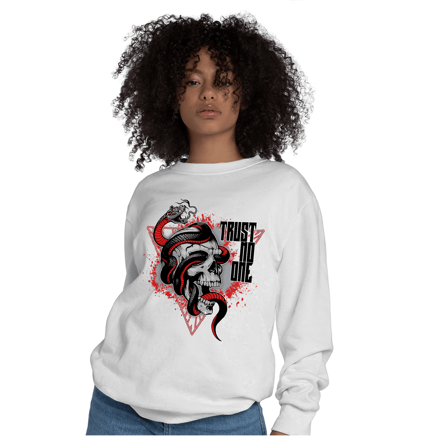 Bred Reimagined 4s Sweatshirt Match Dont Trust Any - NastyJamz