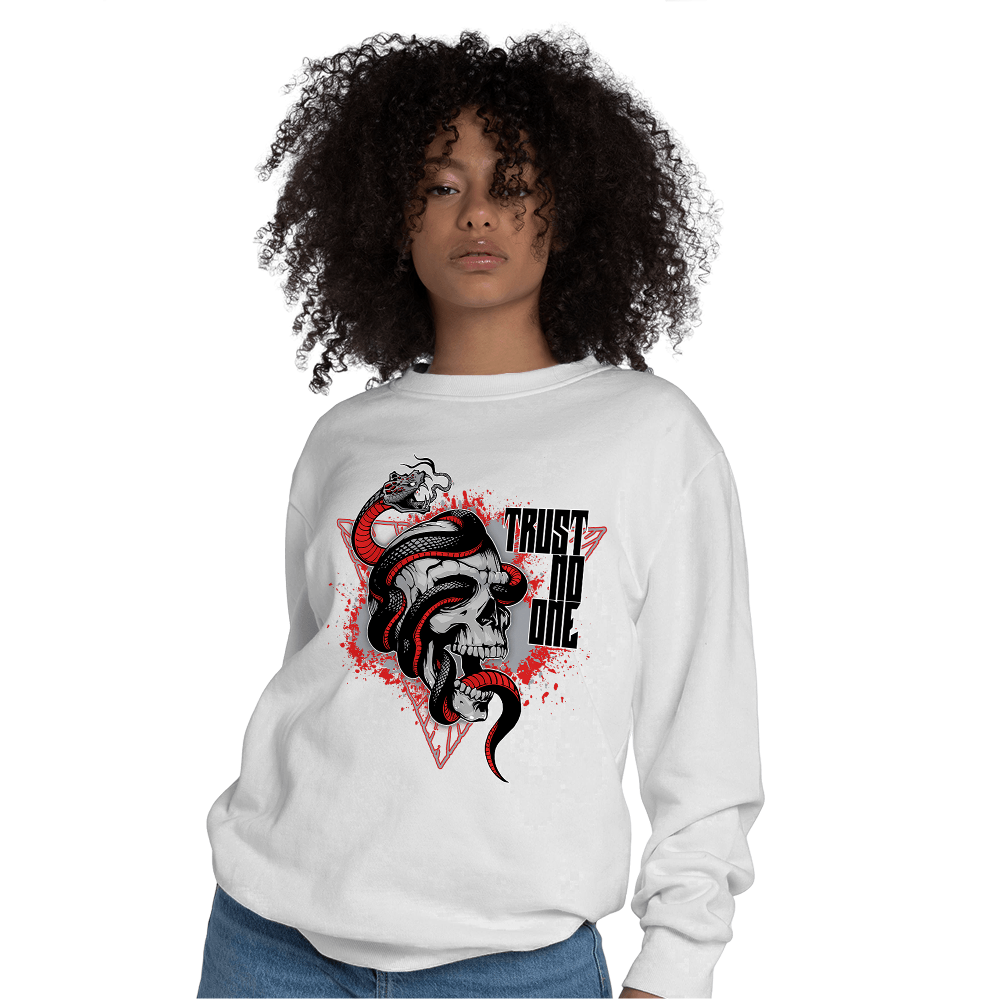 Bred Reimagined 4s Sweatshirt Match Dont Trust Any - NastyJamz
