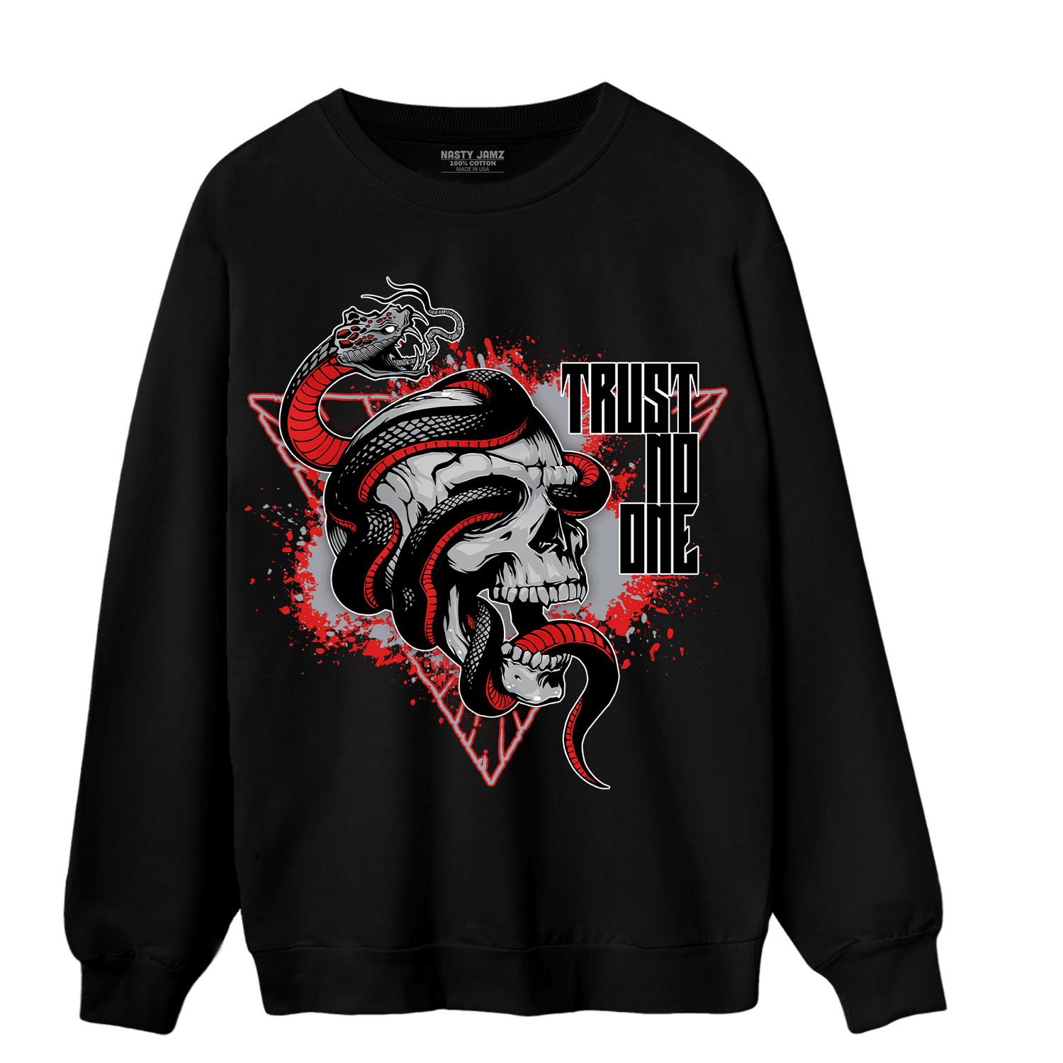 Bred Reimagined 4s Sweatshirt Match Dont Trust Any - NastyJamz