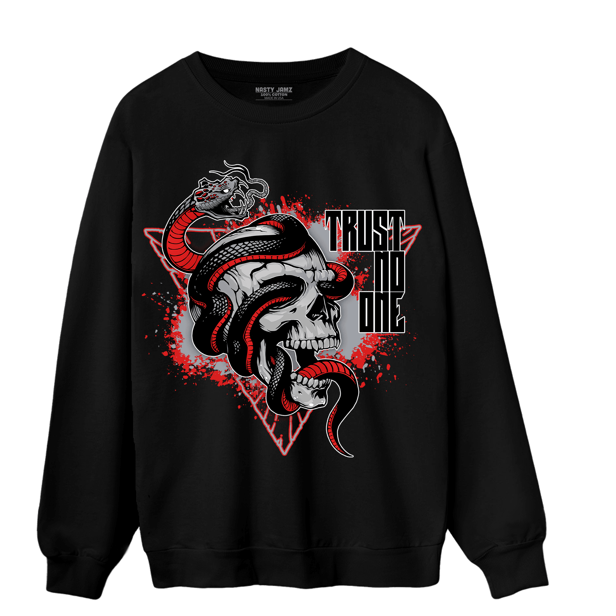 Bred Reimagined 4s Sweatshirt Match Dont Trust Any - NastyJamz