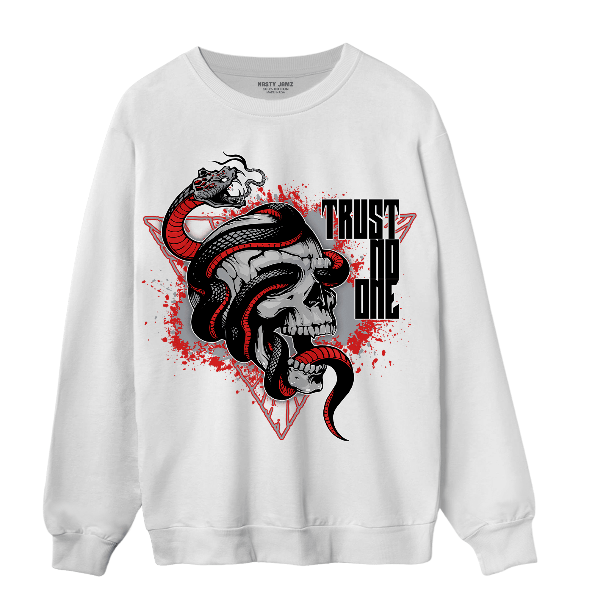 Bred Reimagined 4s Sweatshirt Match Dont Trust Any - NastyJamz
