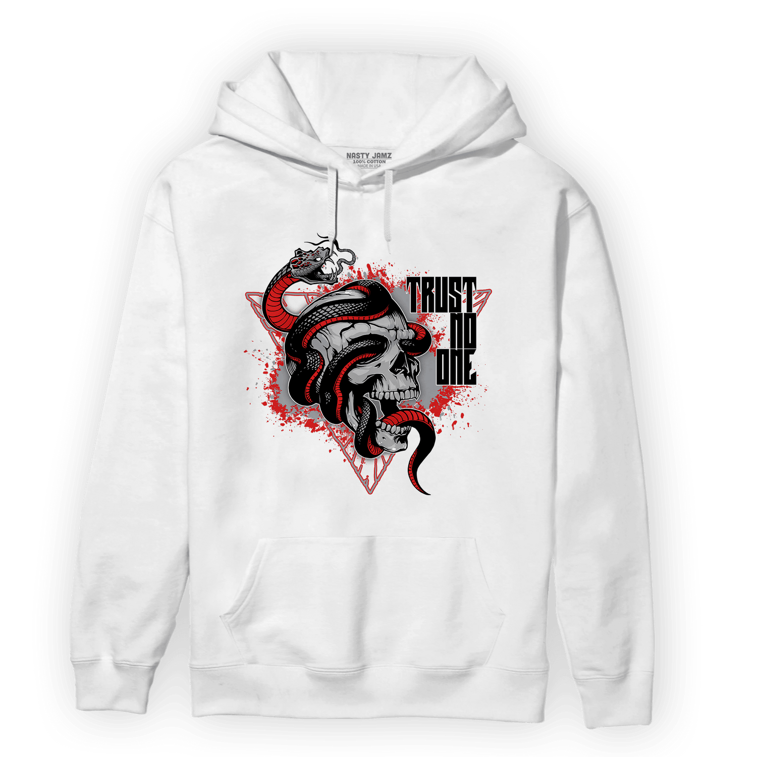 Bred Reimagined 4s Hoodie Match Dont Trust Any - NastyJamz