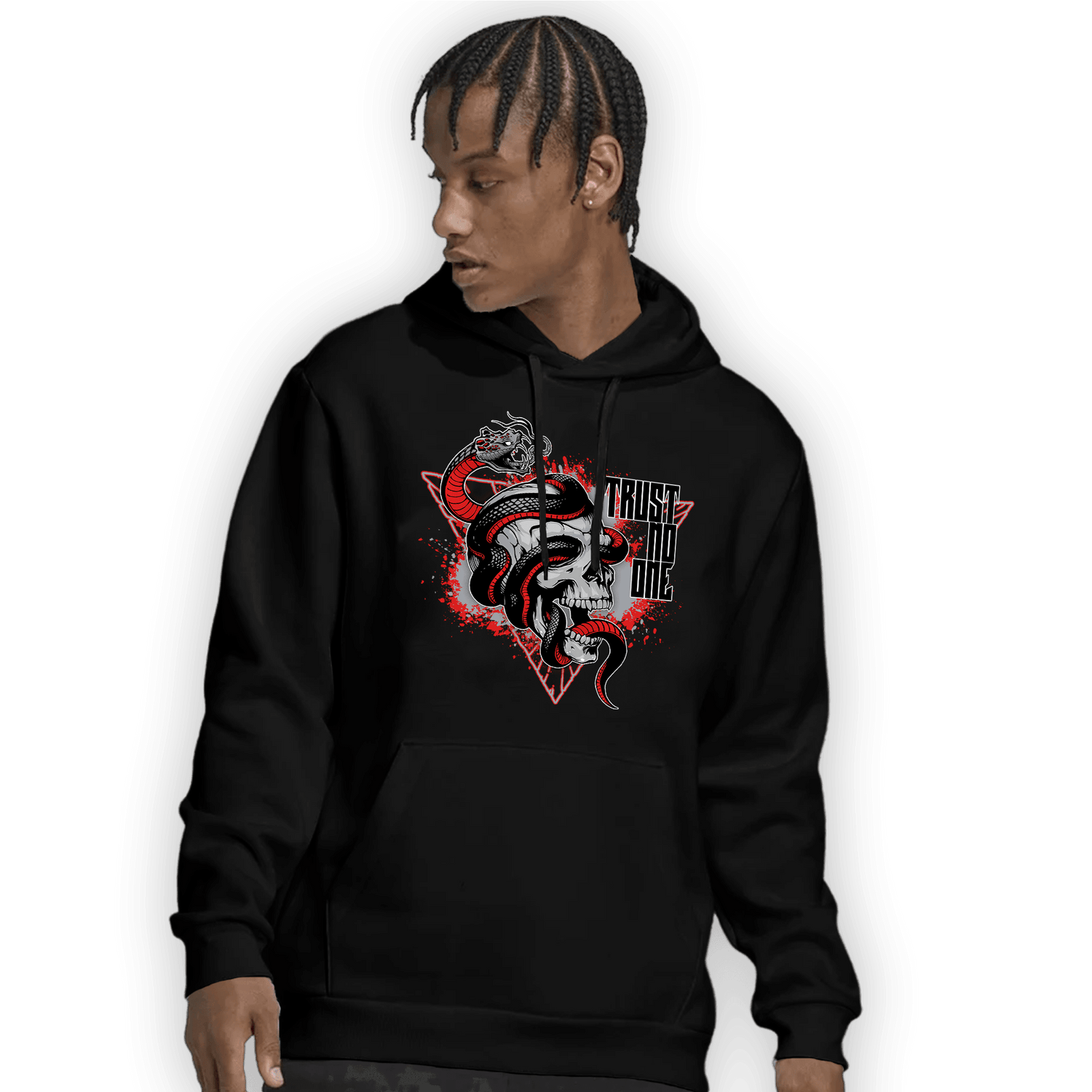 Bred Reimagined 4s Hoodie Match Dont Trust Any - NastyJamz