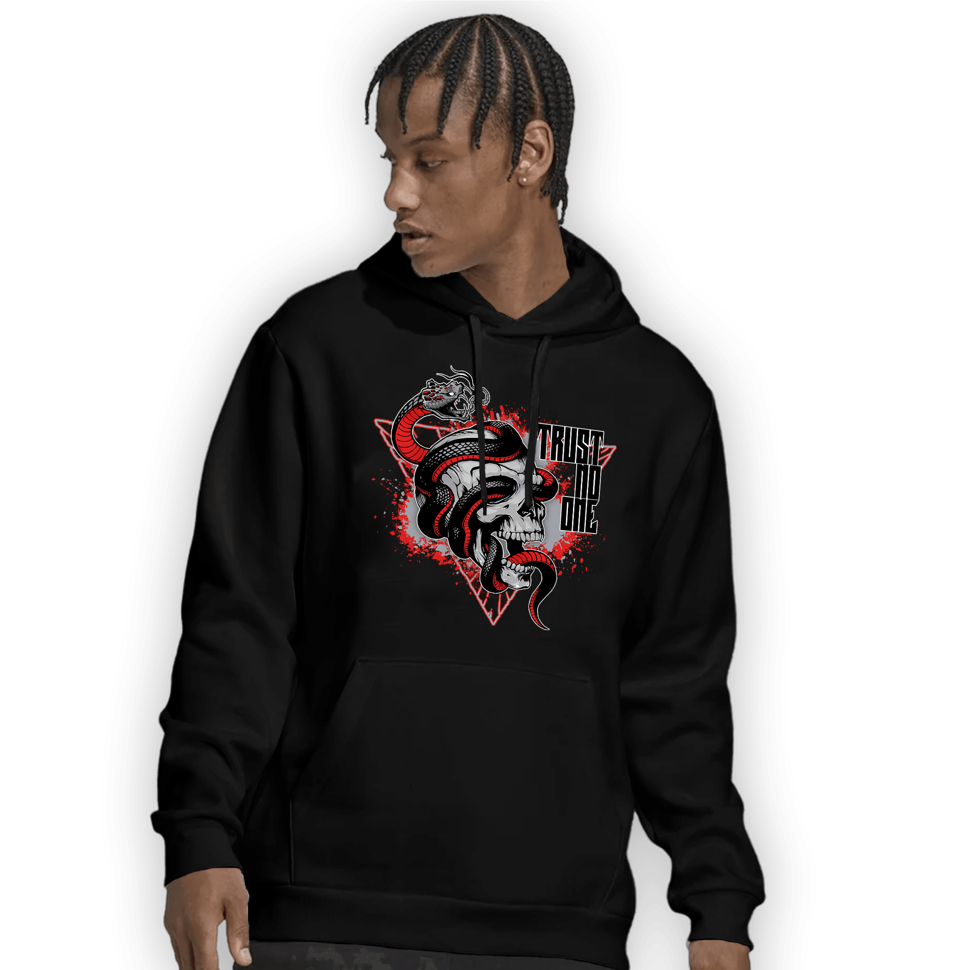 Bred Reimagined 4s Hoodie Match Dont Trust Any - NastyJamz