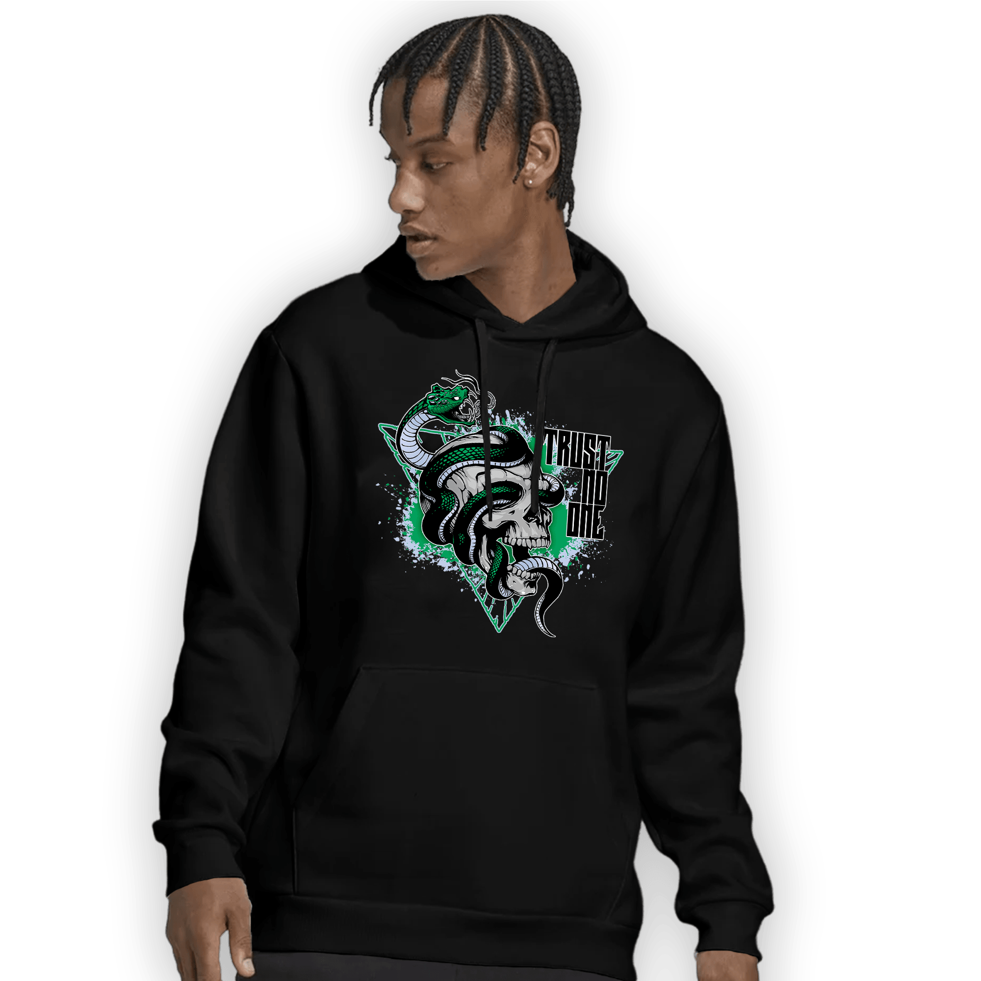 Lucky Green 5s Hoodie Match Dont Trust Any - NastyJamz