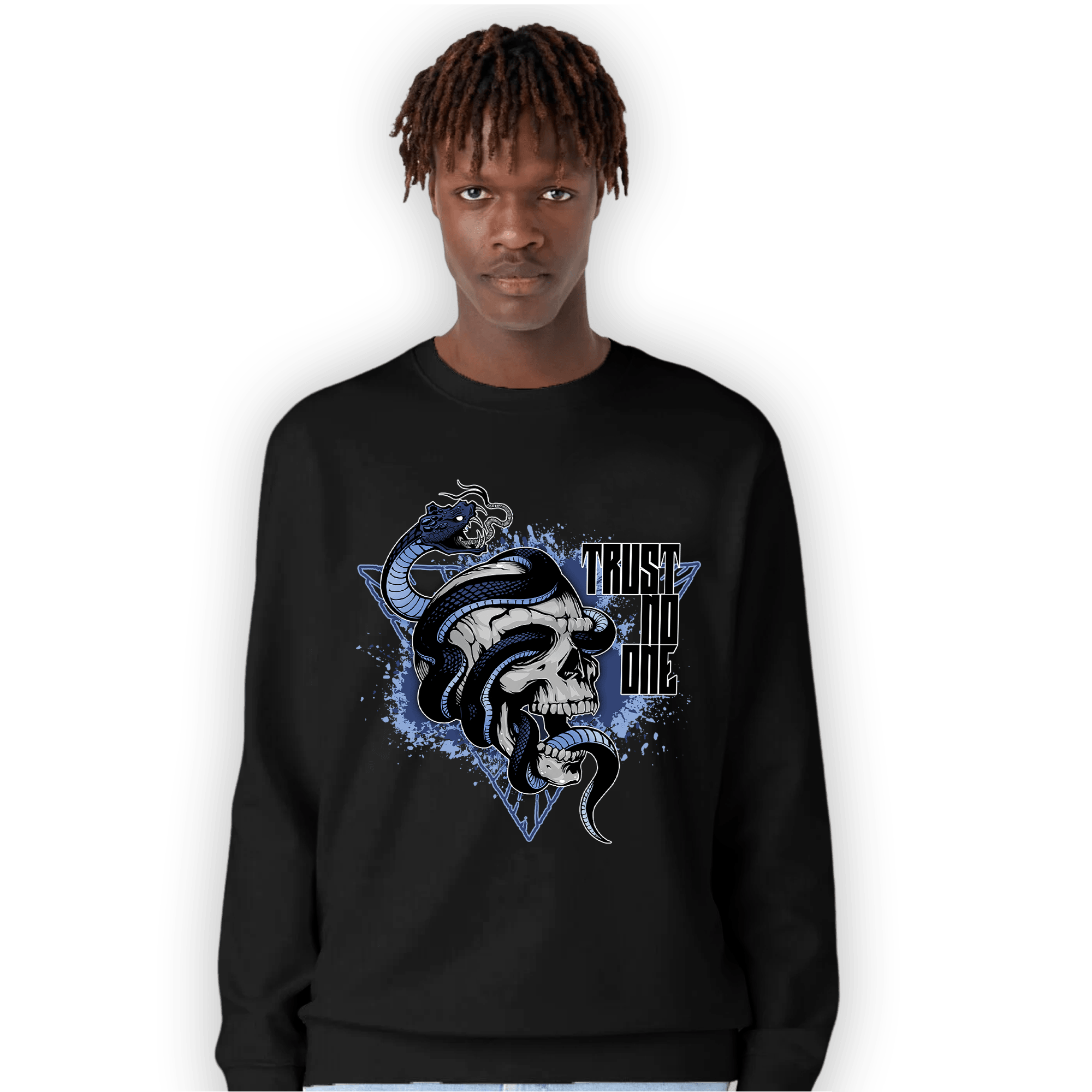 Midnight Navy 5s Sweatshirt Match Dont Trust Any - NastyJamz